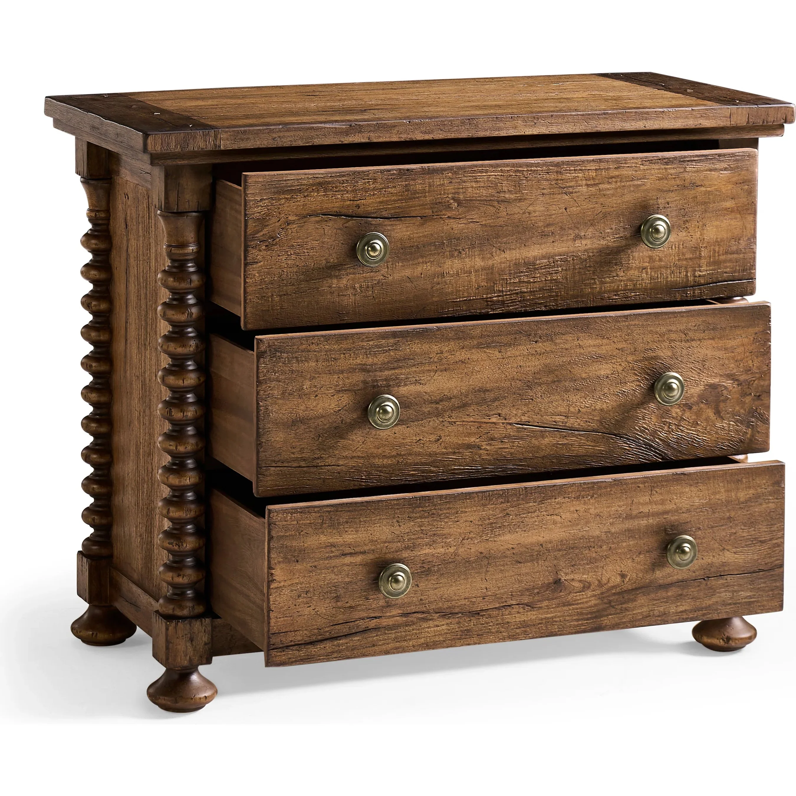 Tamarisk 3 Drawer Nightstand - Image 3