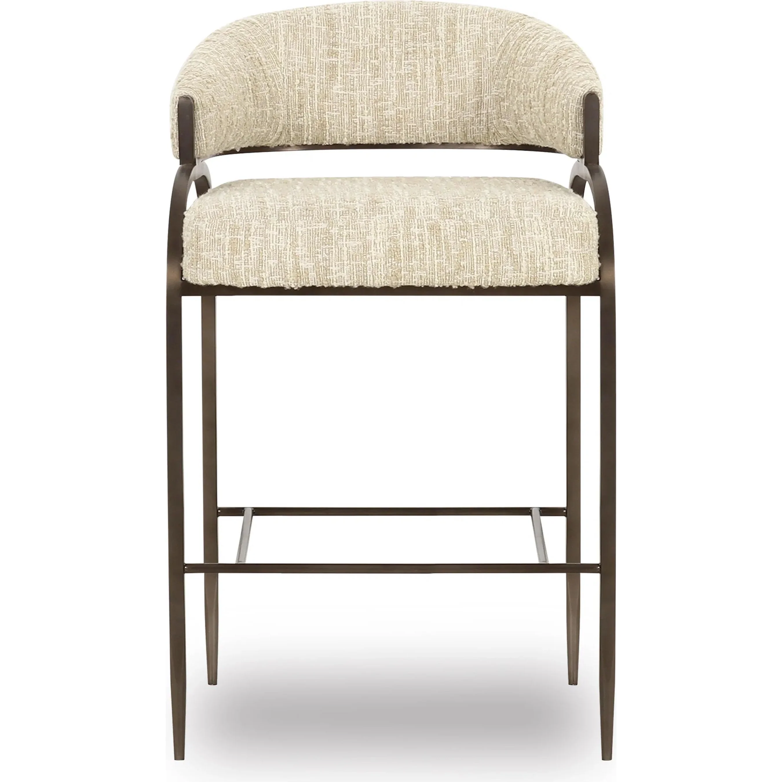 Tatum Textured Performance Boucle Counter Stool - Image 2