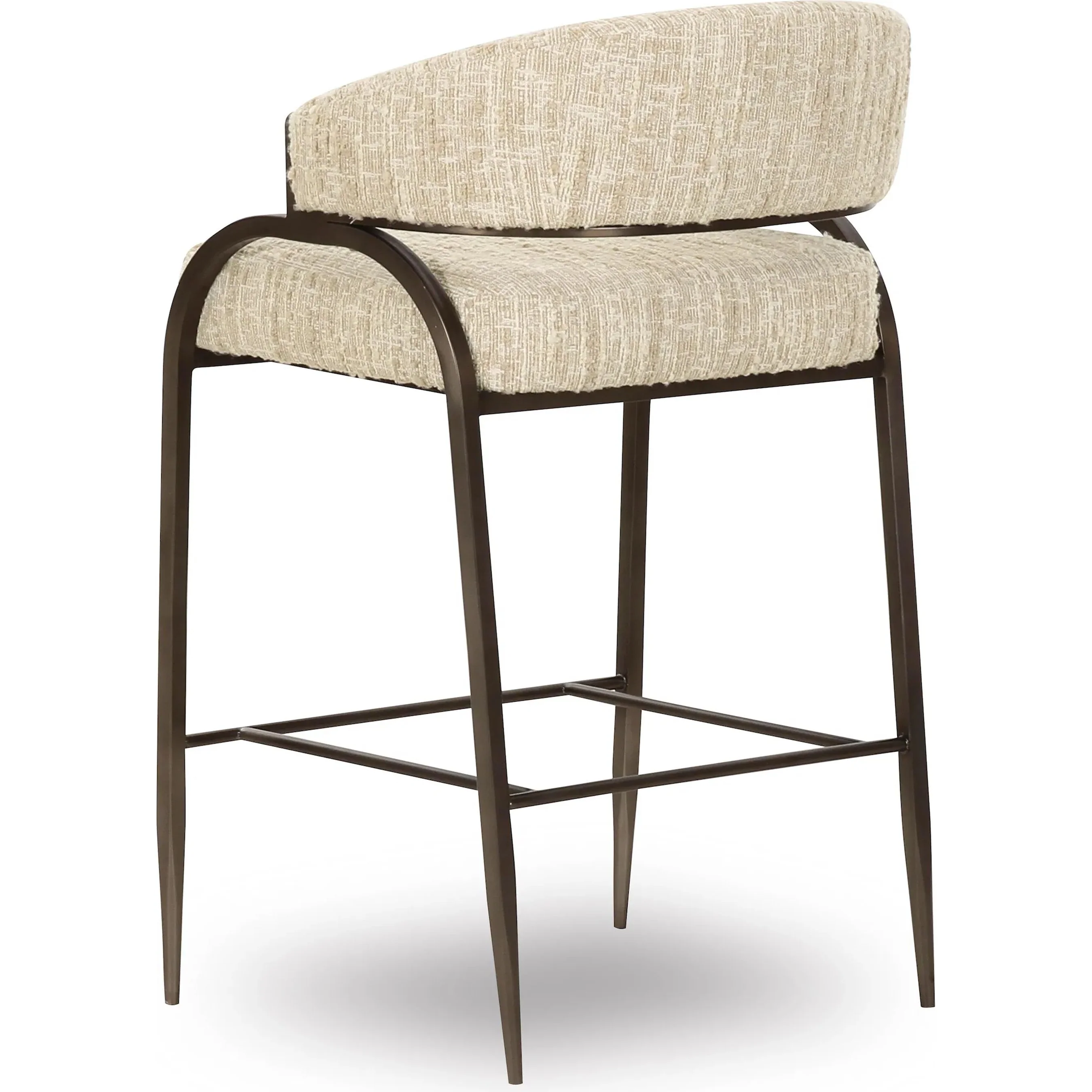 Tatum Textured Performance Boucle Counter Stool - Image 3