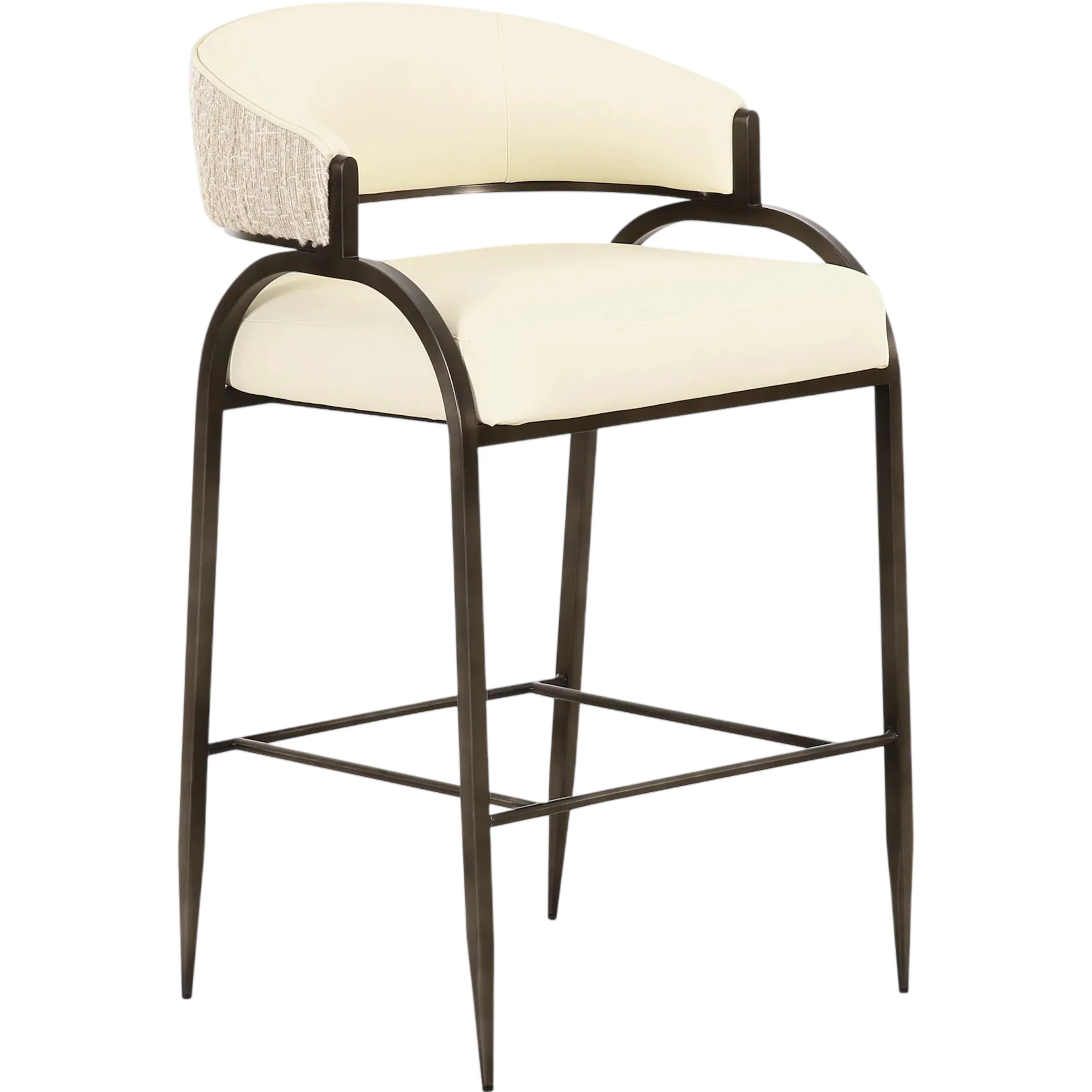 Tatum Vegan Leather 2-Tone Counter Stool