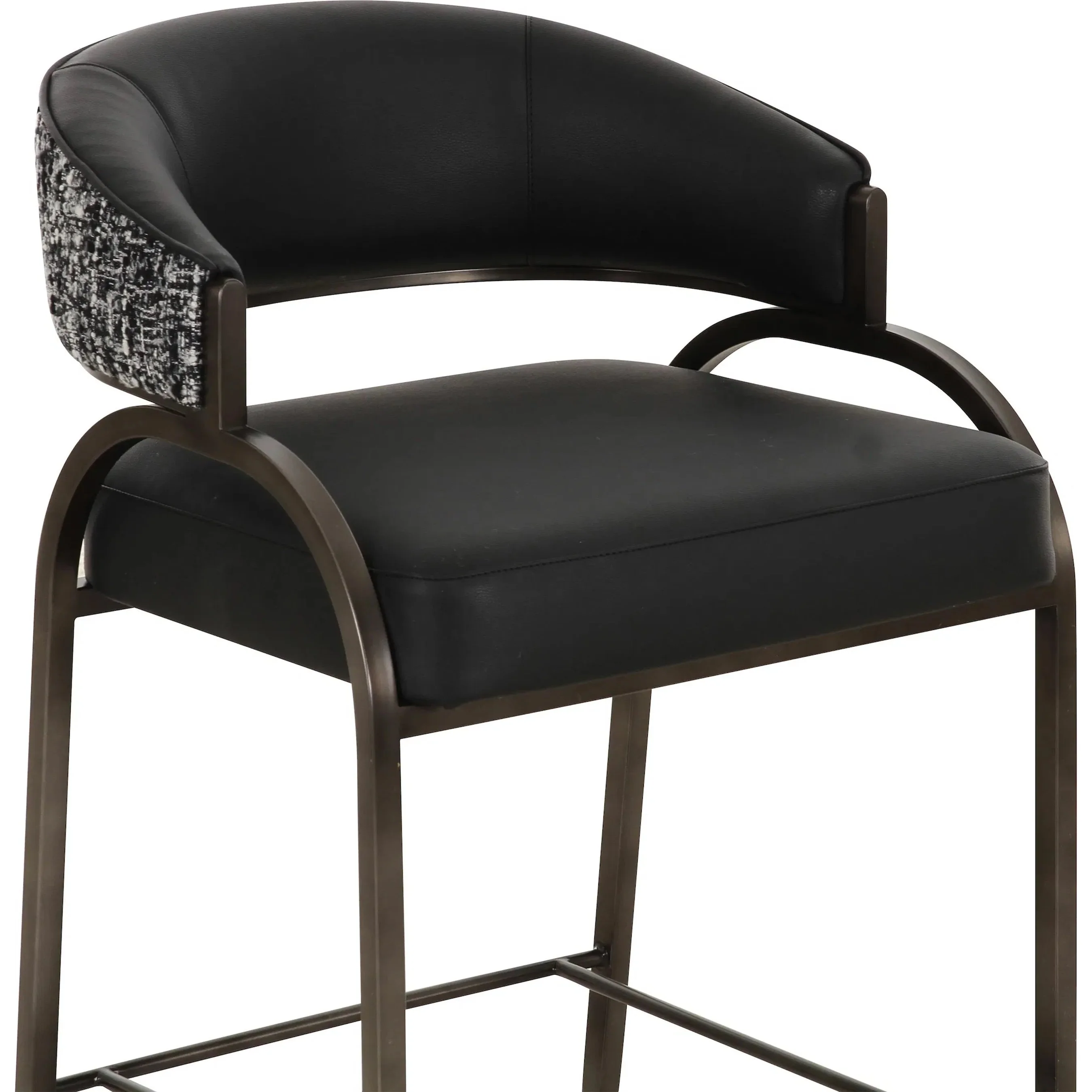 Tatum Vegan Leather 2-Tone Counter Stool - Image 10