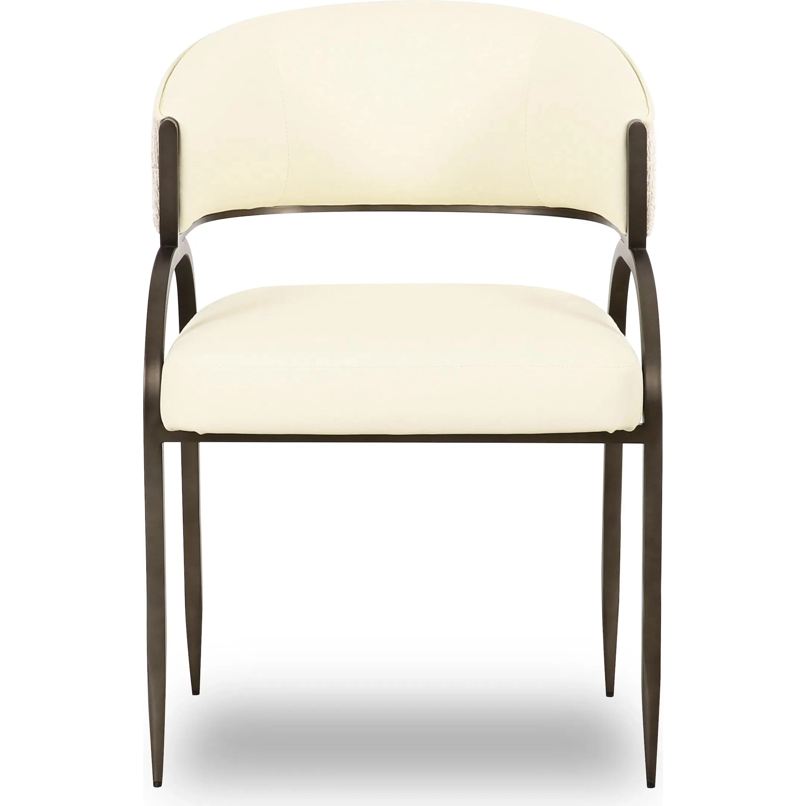 Tatum Vegan Leather 2-Tone Dining Chair - Image 3