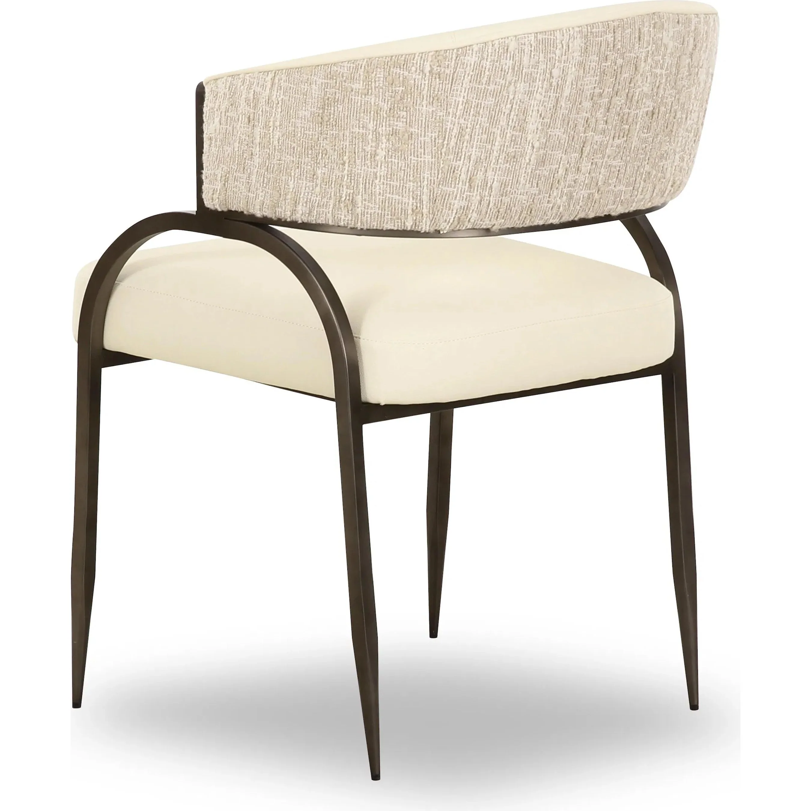 Tatum Vegan Leather 2-Tone Dining Chair - Image 4