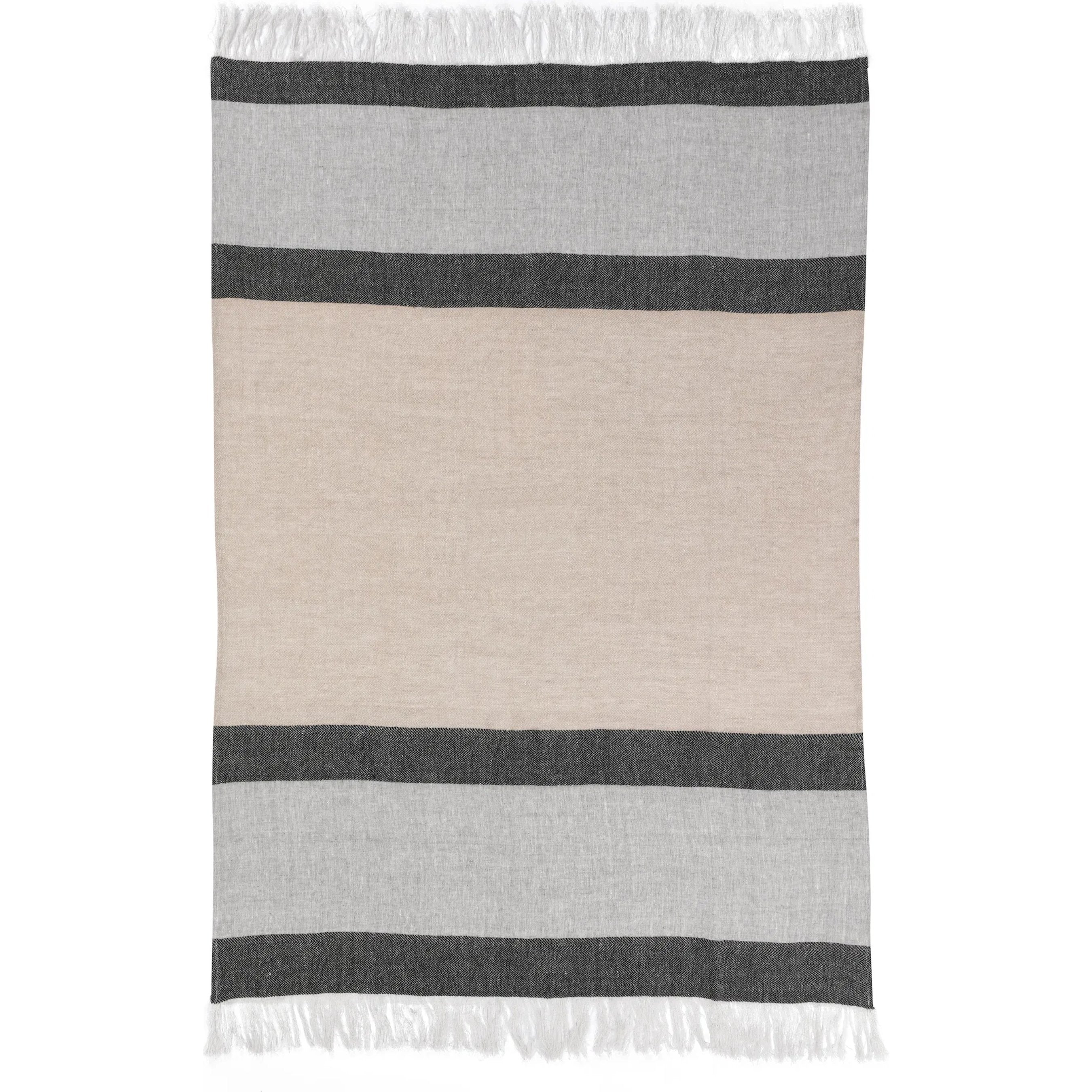 TC Linen Cotton Blend Throw Blanket