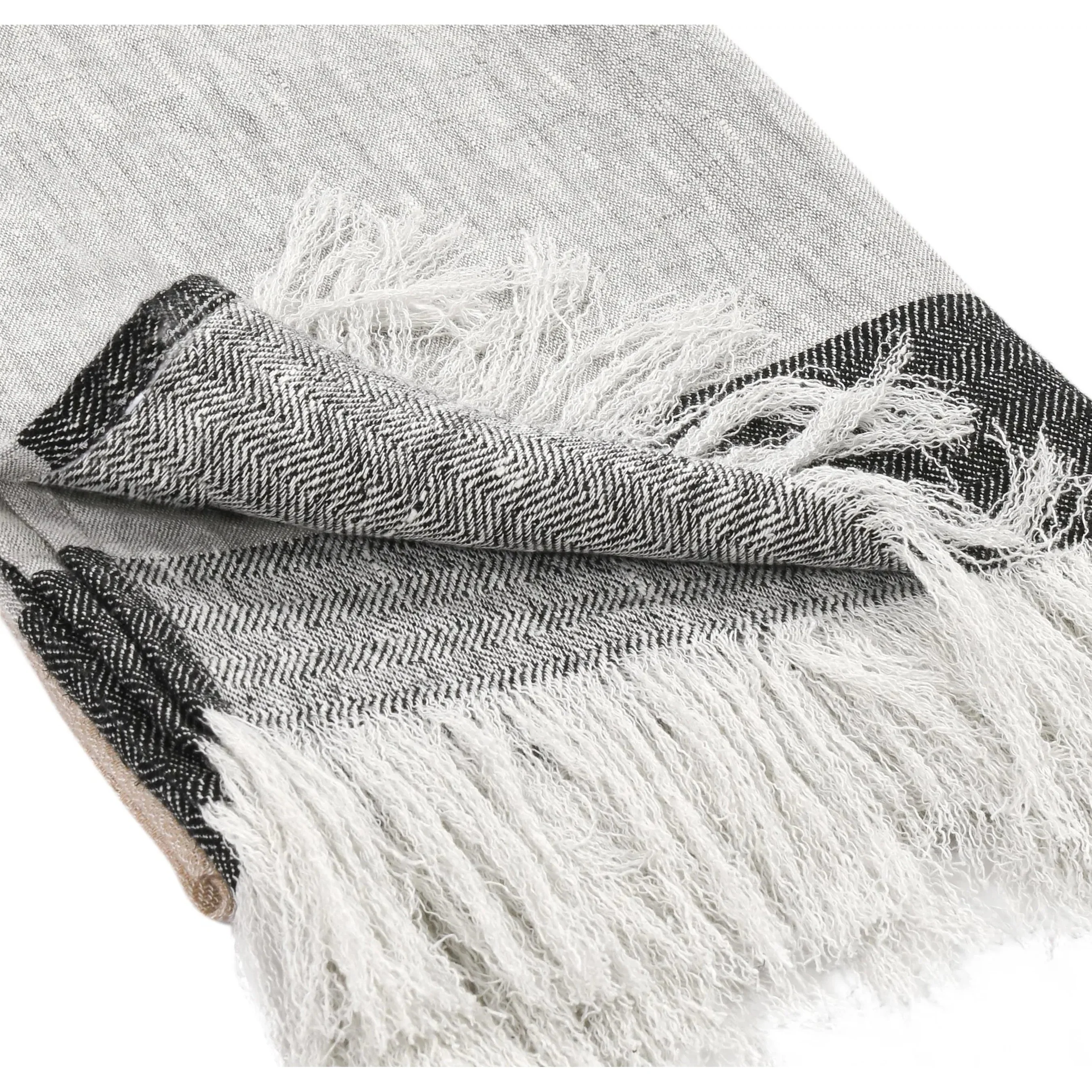 TC Linen Cotton Blend Throw Blanket - Image 5