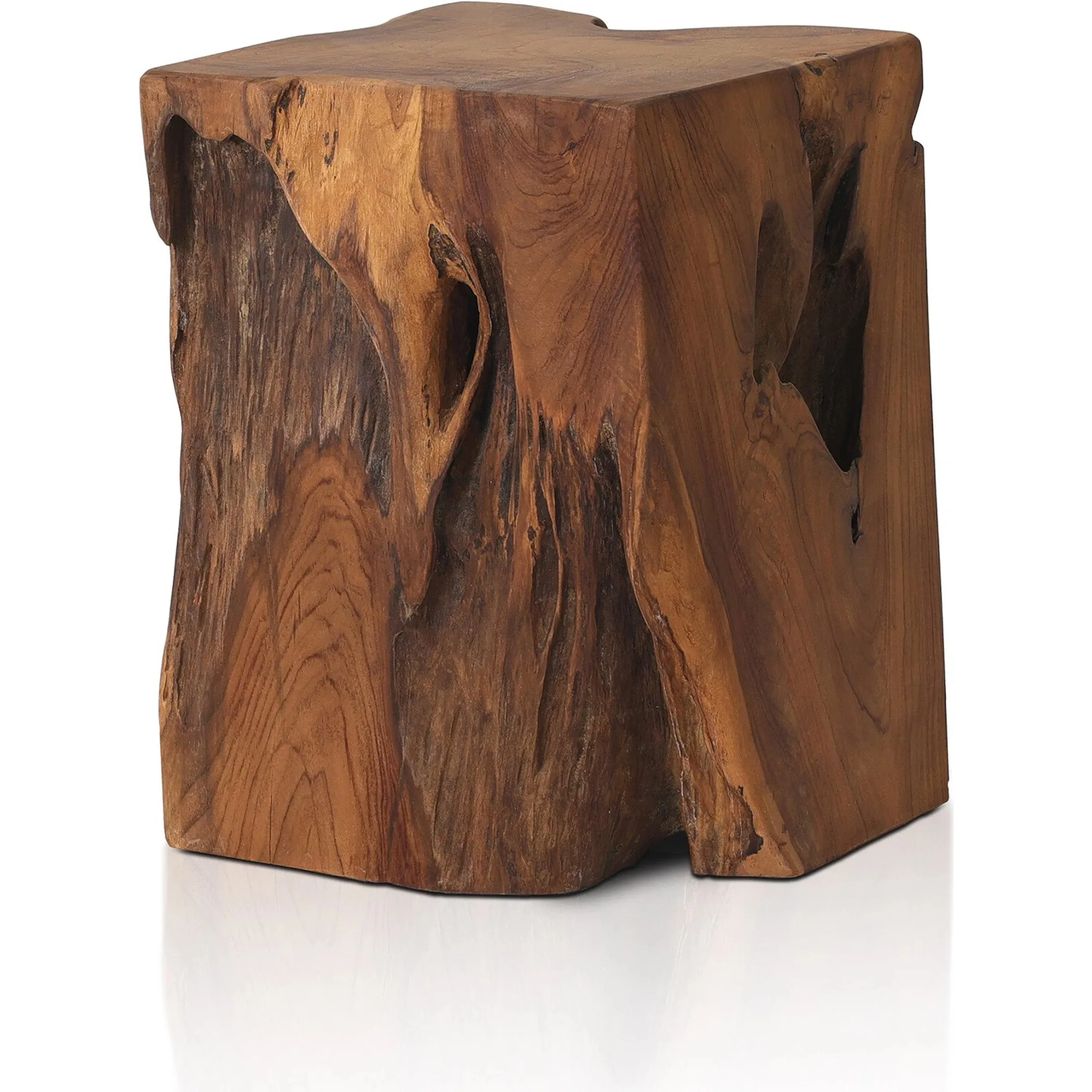 Teak Square Stool - Image 10