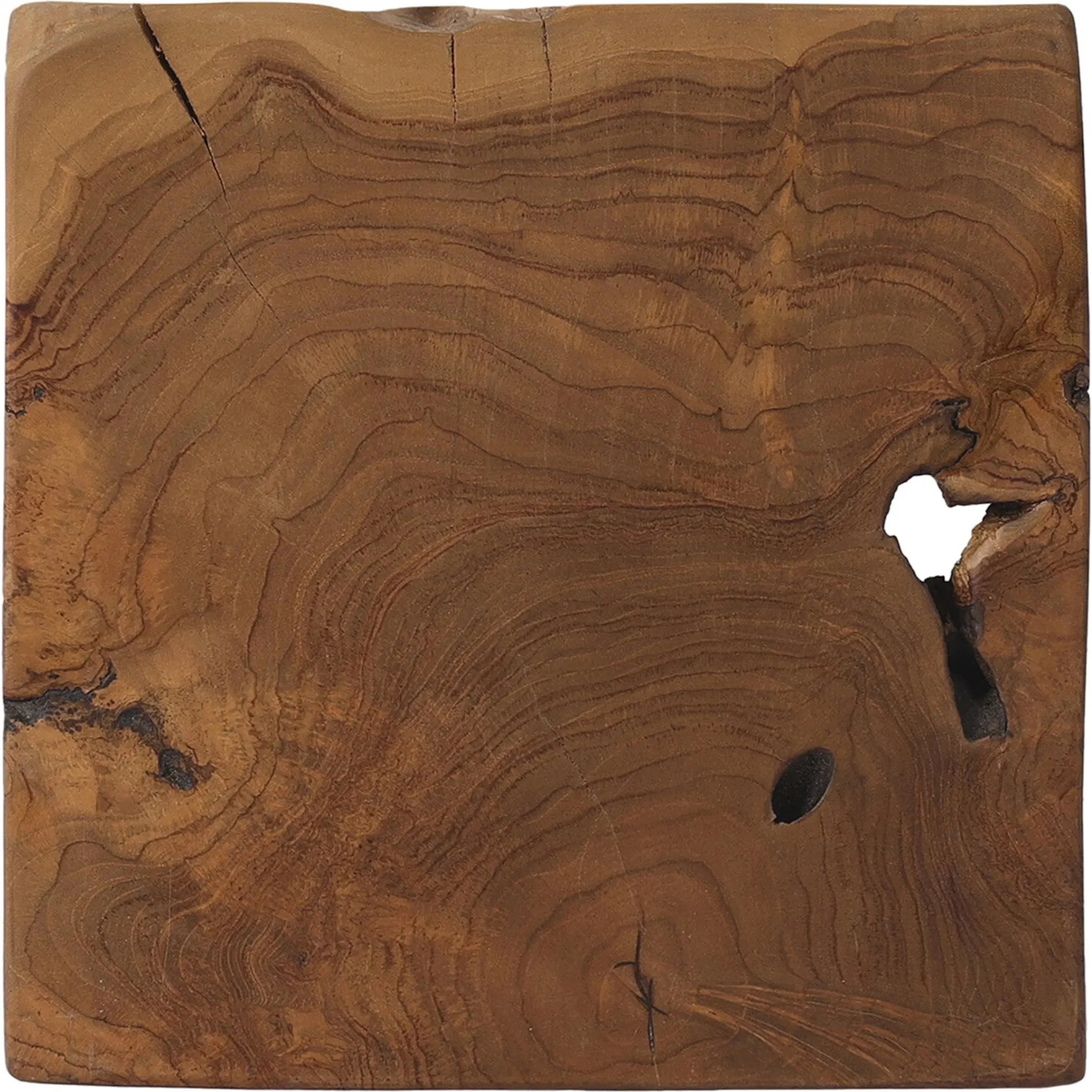 Teak Square Stool - Image 14