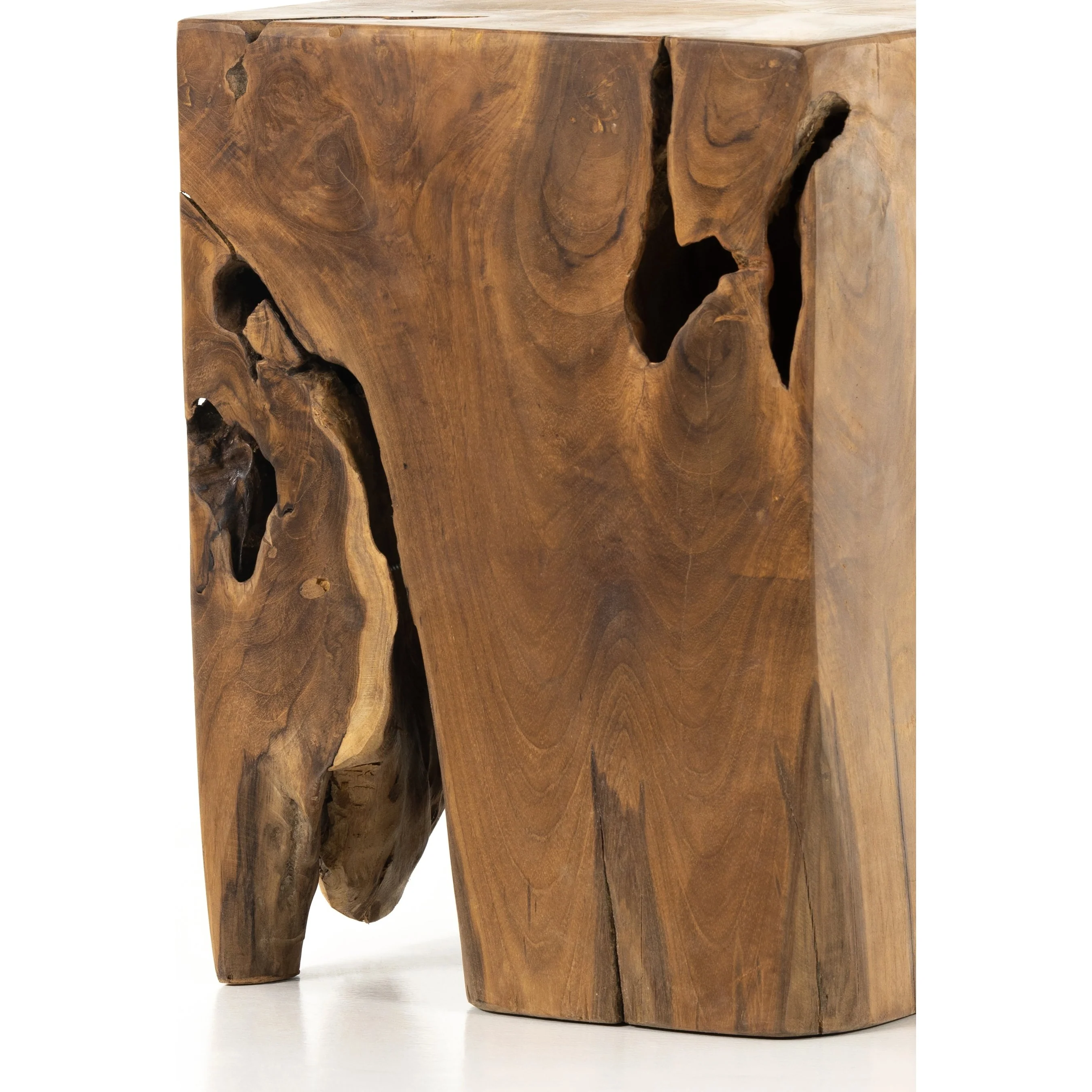 Teak Square Stool - Image 16