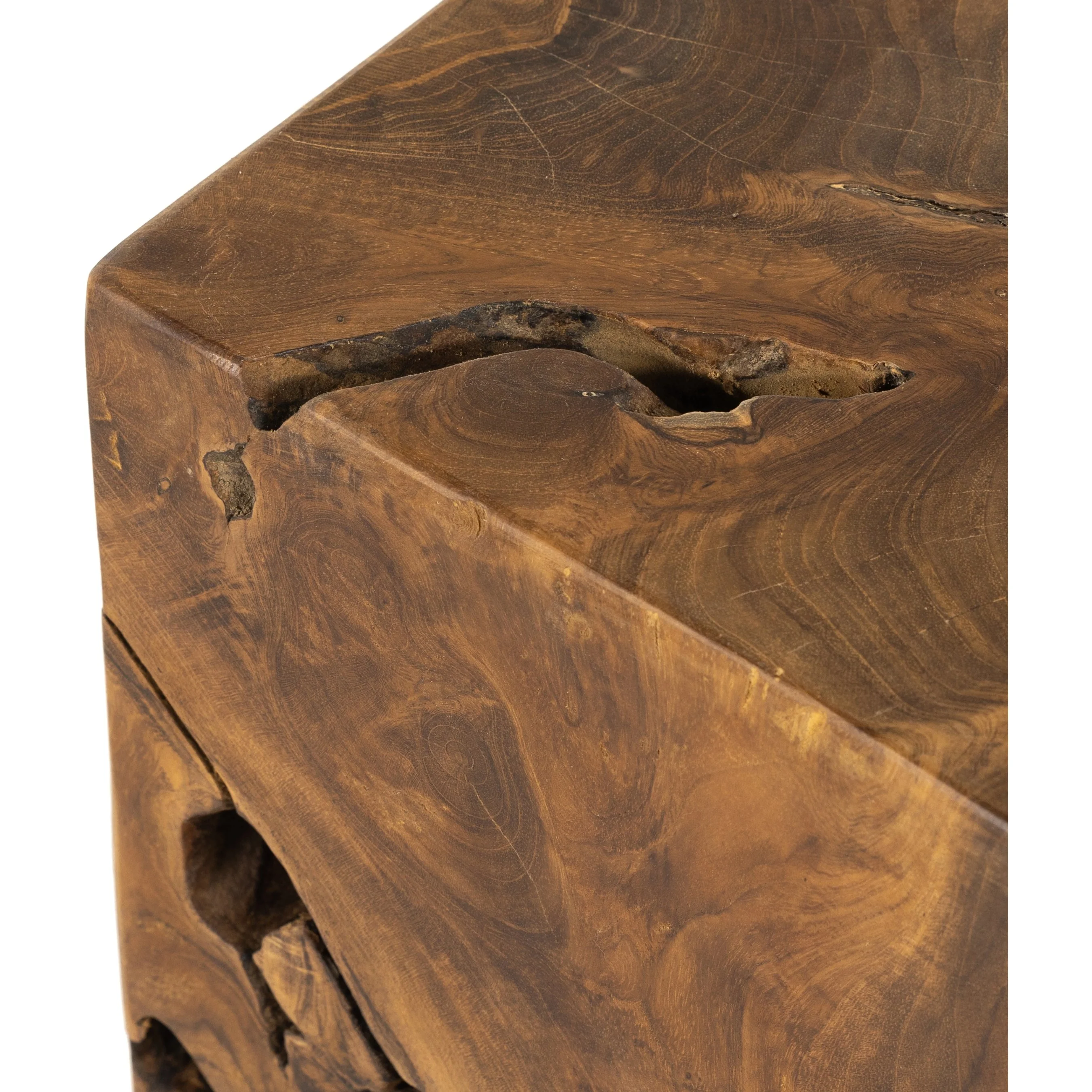Teak Square Stool - Image 19