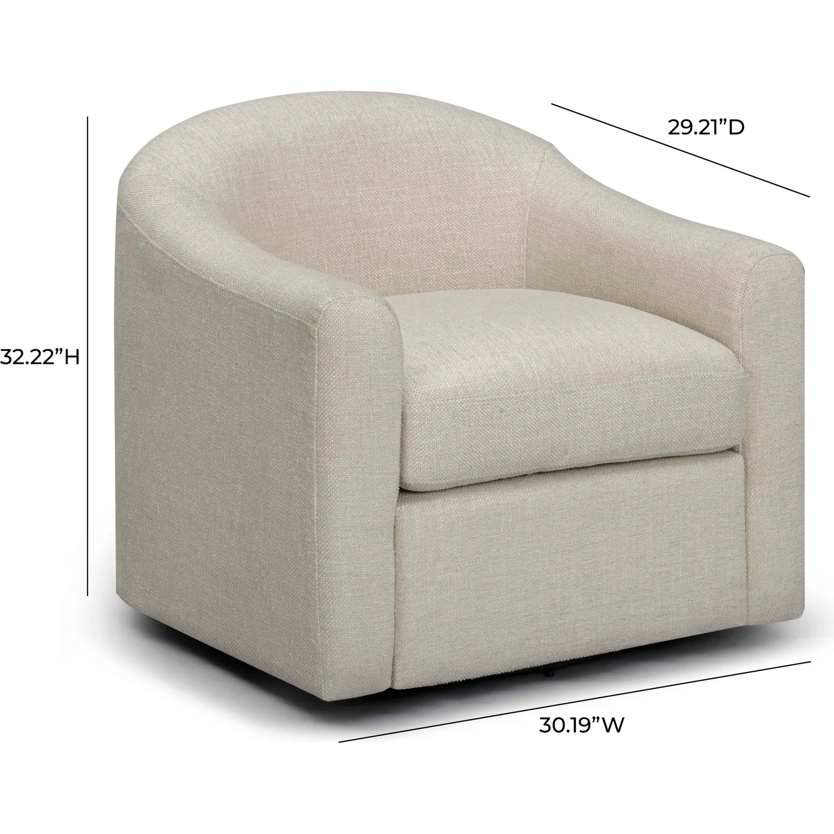 Thao Basketweave Swivel Chair - Image 5