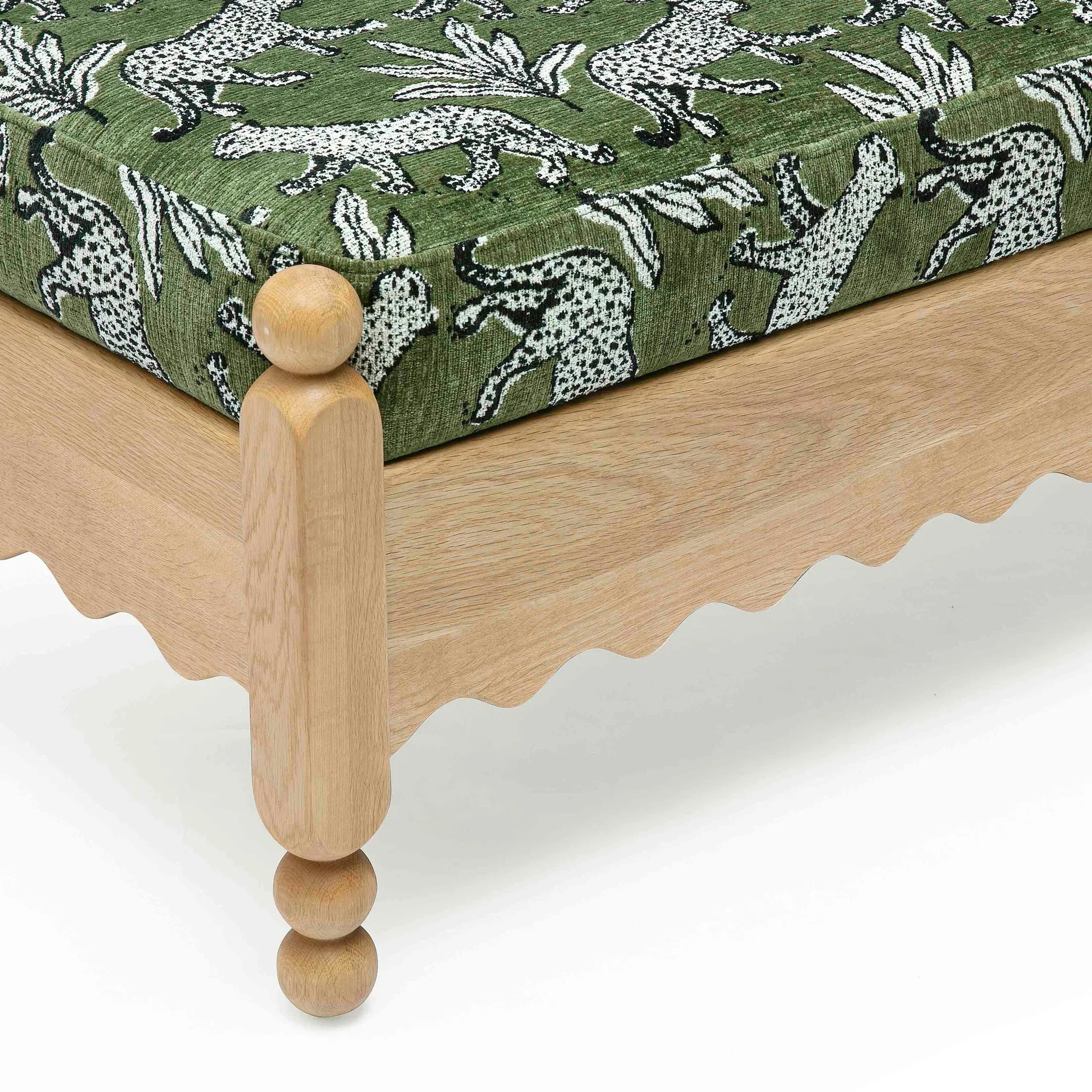 Thelma Leopard Jacquard Bench - Image 4