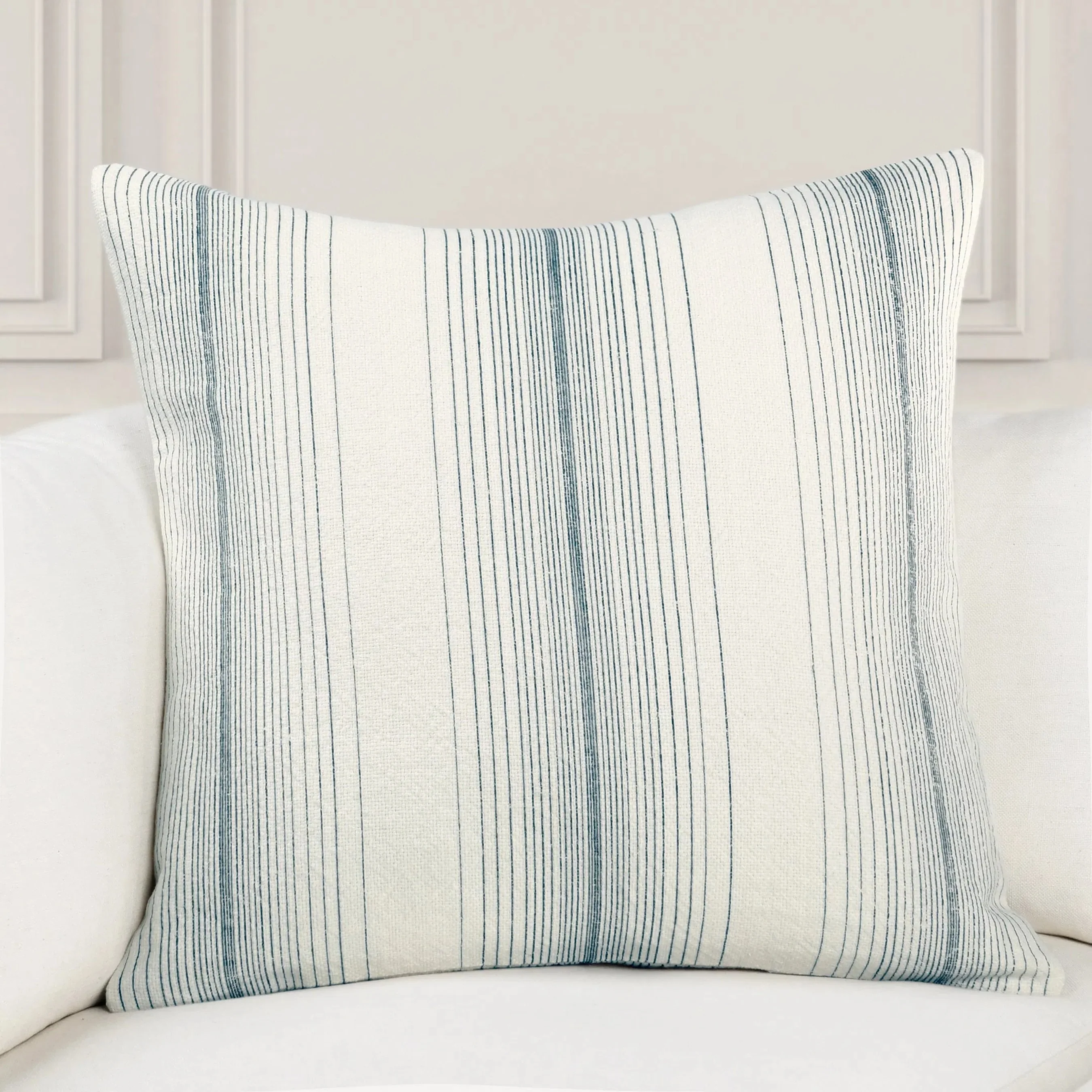 Theta Linen Blend Square Throw Pillow - Image 11