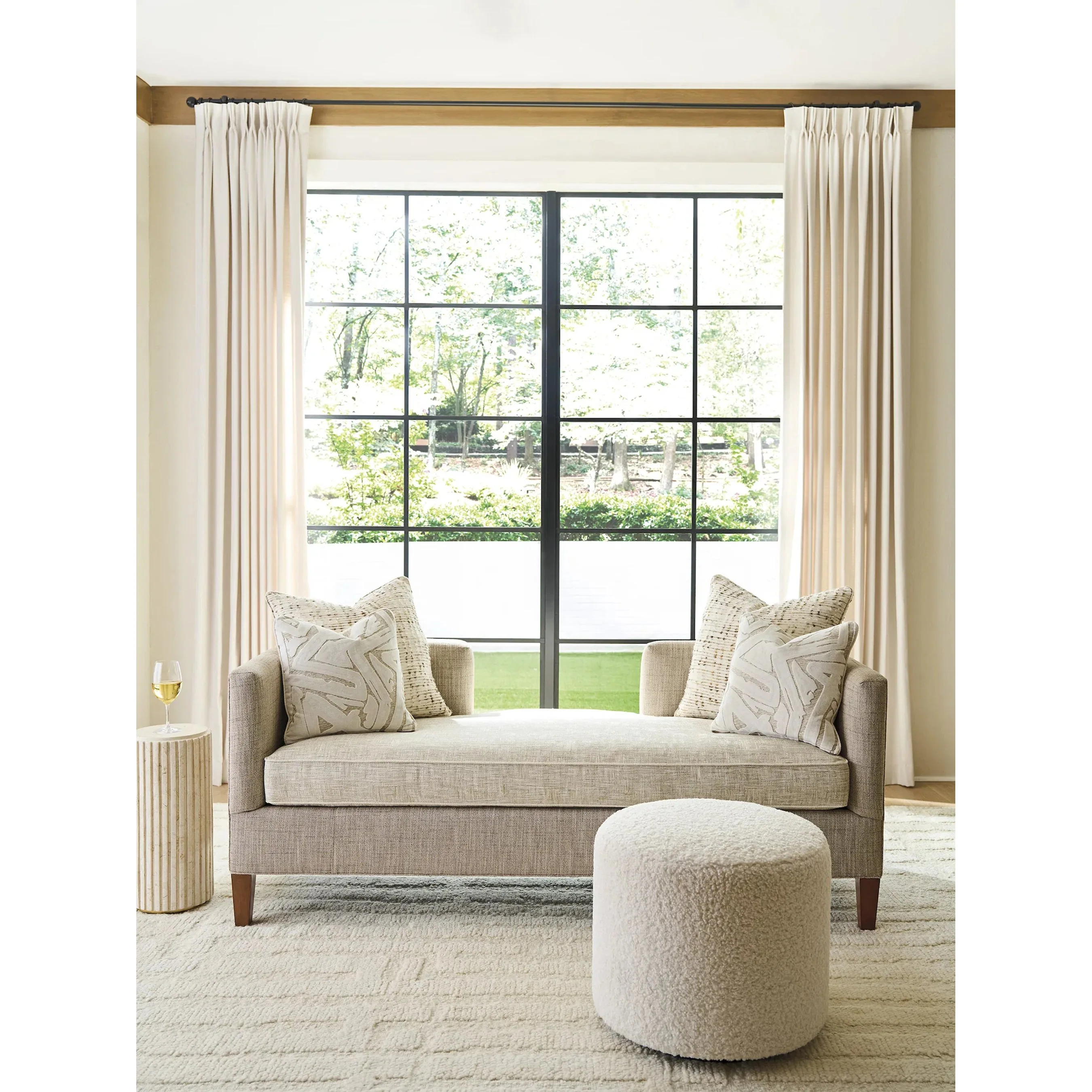 Three Arch Swivel Ottoman - Image 3