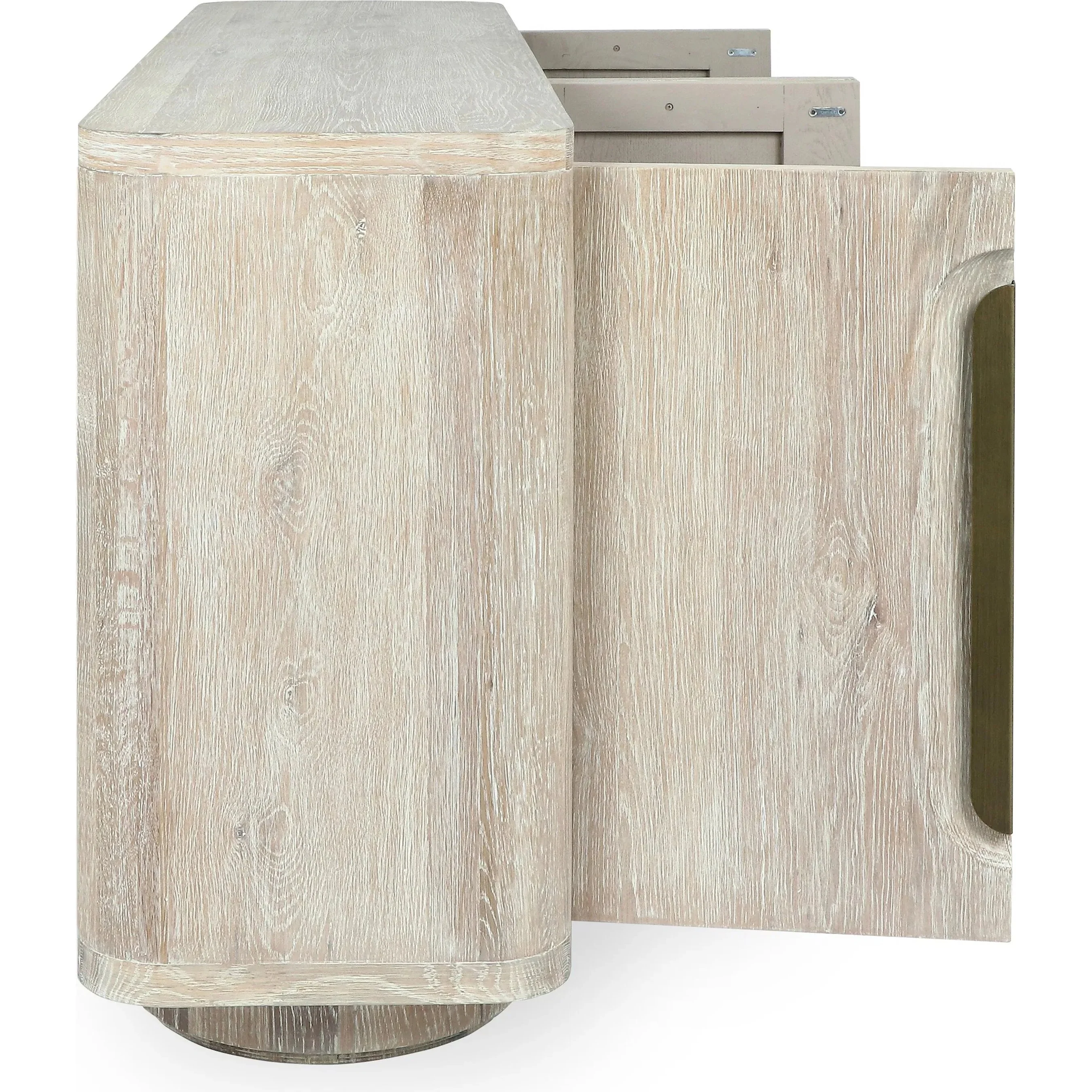 Tiber Oak Veneer Wood Buffet Sideboard - Image 10