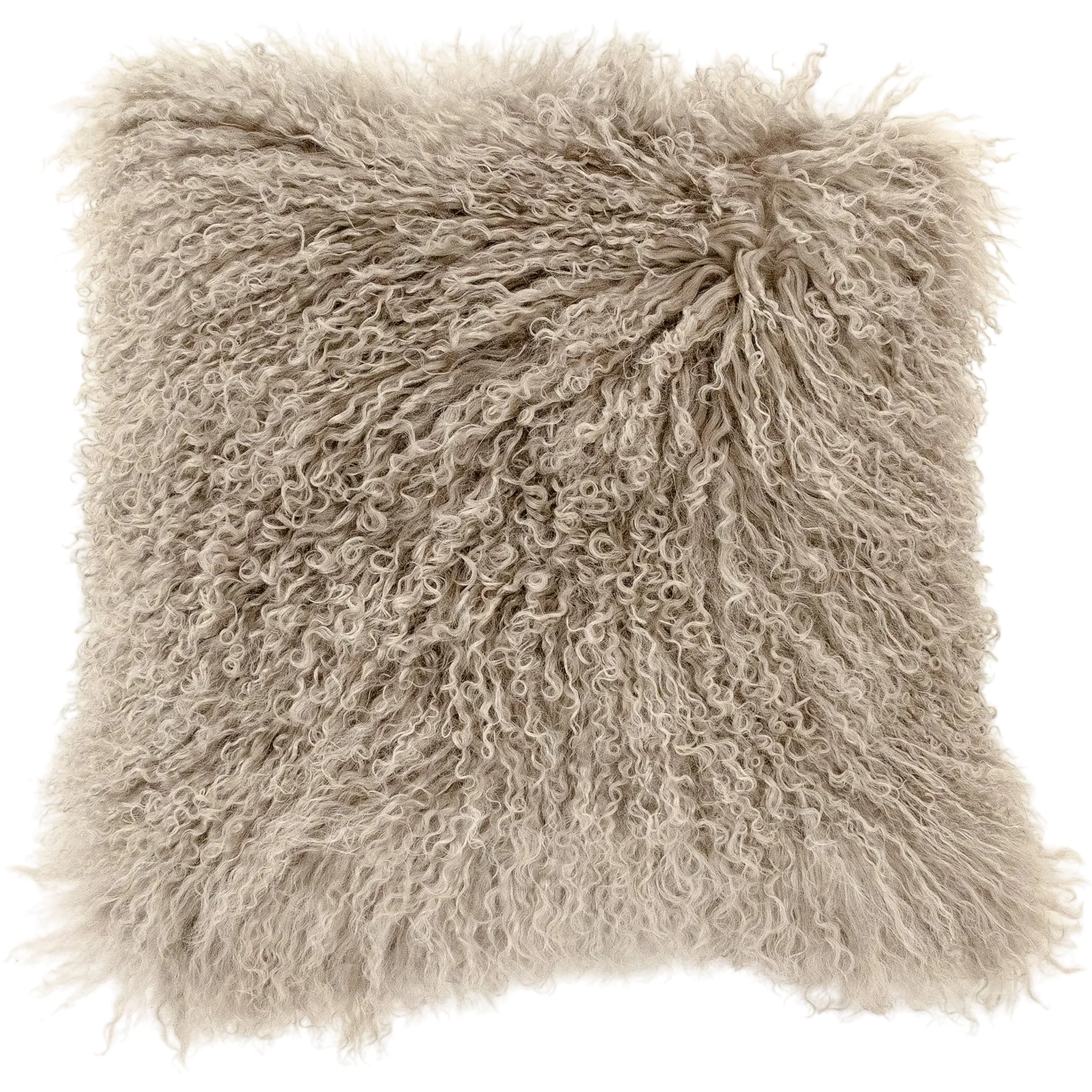 Tibetan Black Lamb Fur Pillow - Image 3