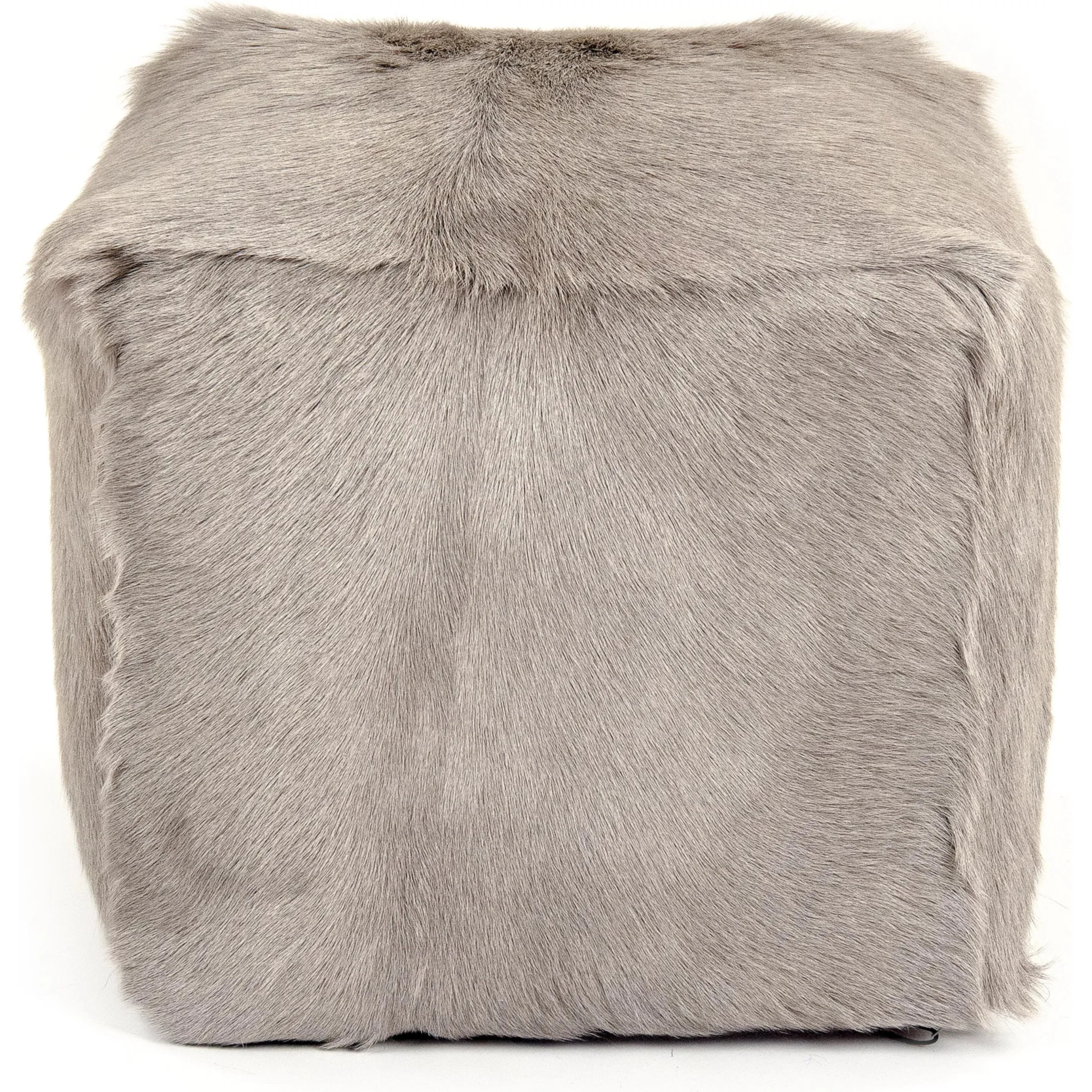 Tibetan Goat Fur Pouf - Image 10