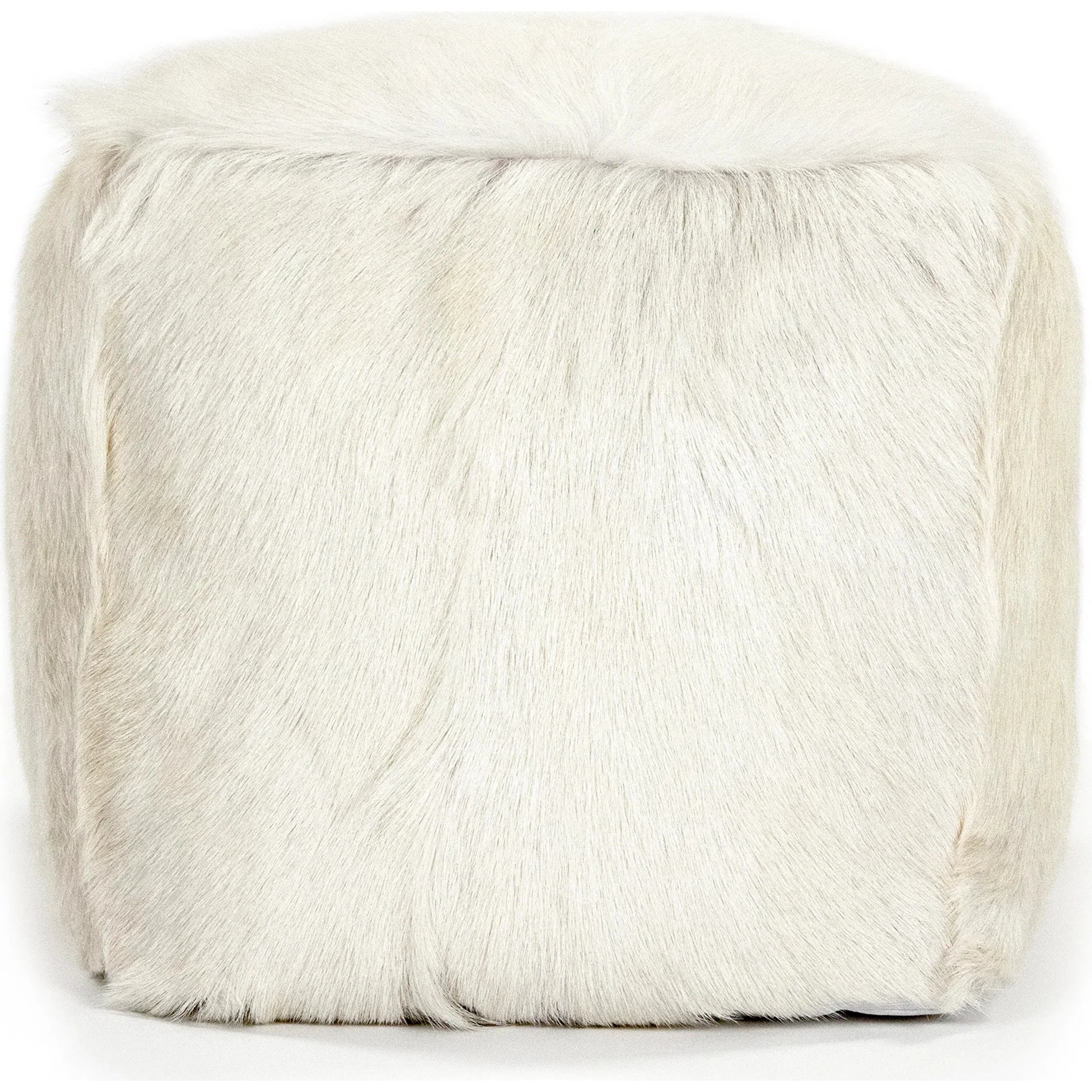 Tibetan Goat Fur Pouf - Image 11