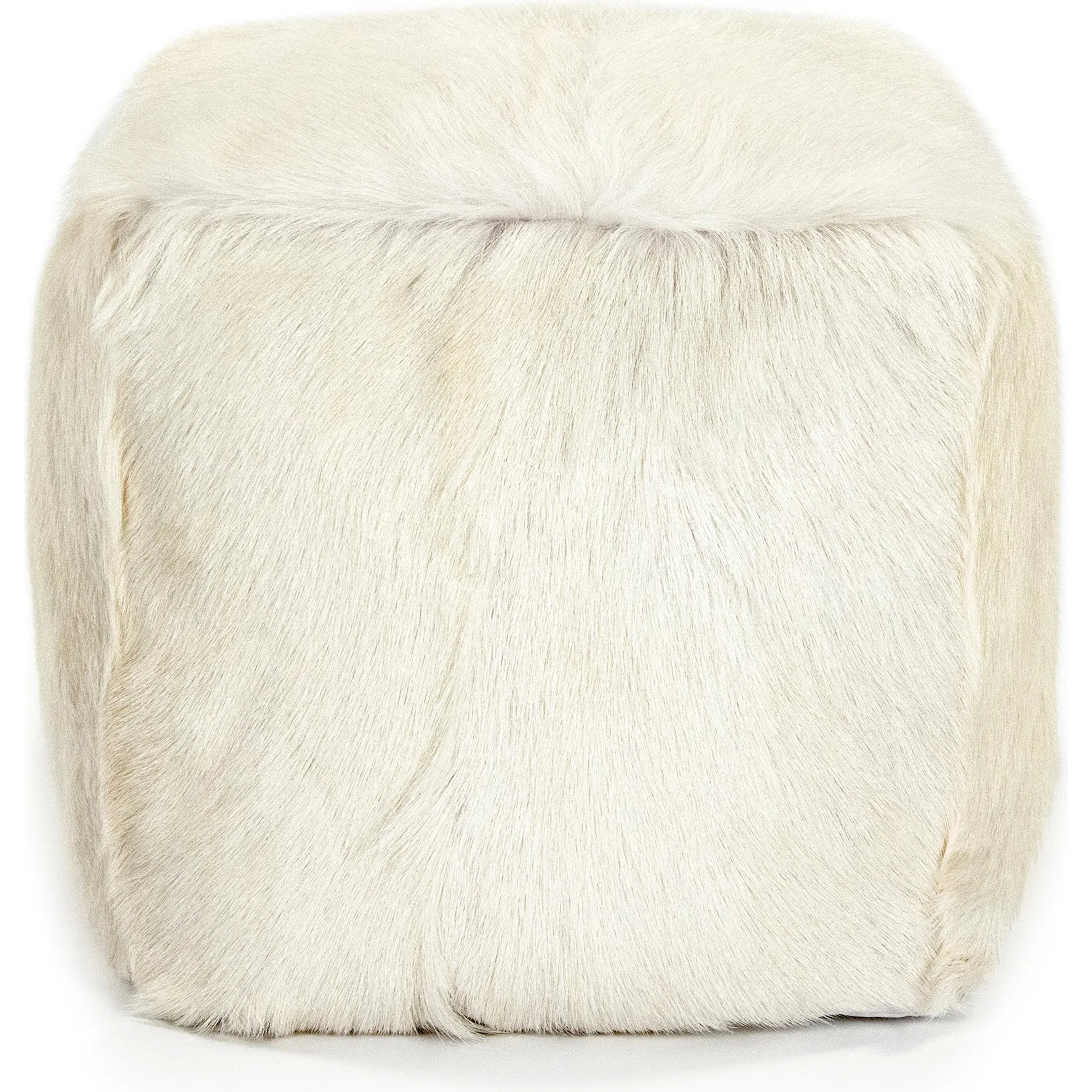 Tibetan Goat Fur Pouf - Image 12