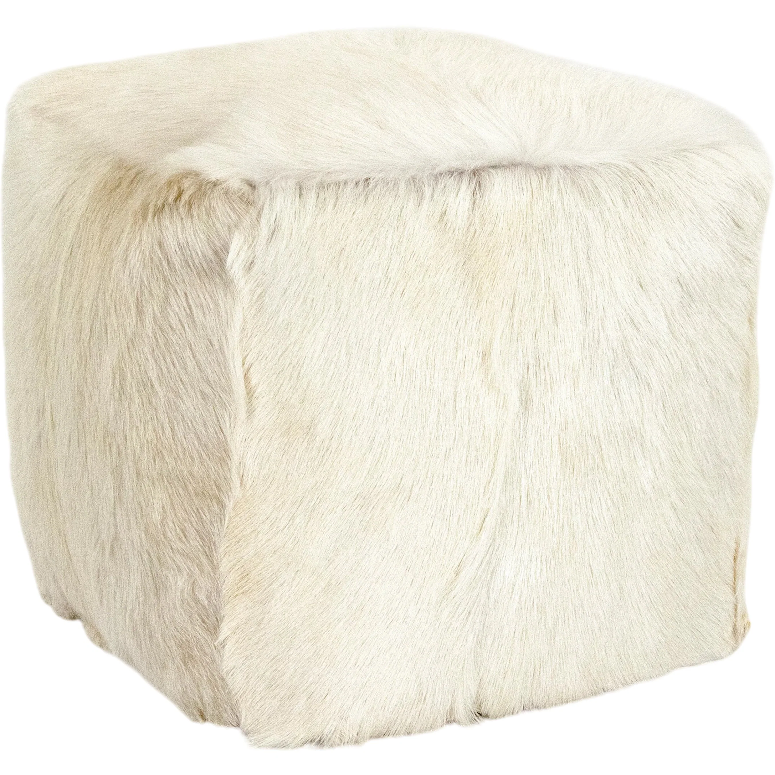 Tibetan Goat Fur Pouf - Image 4