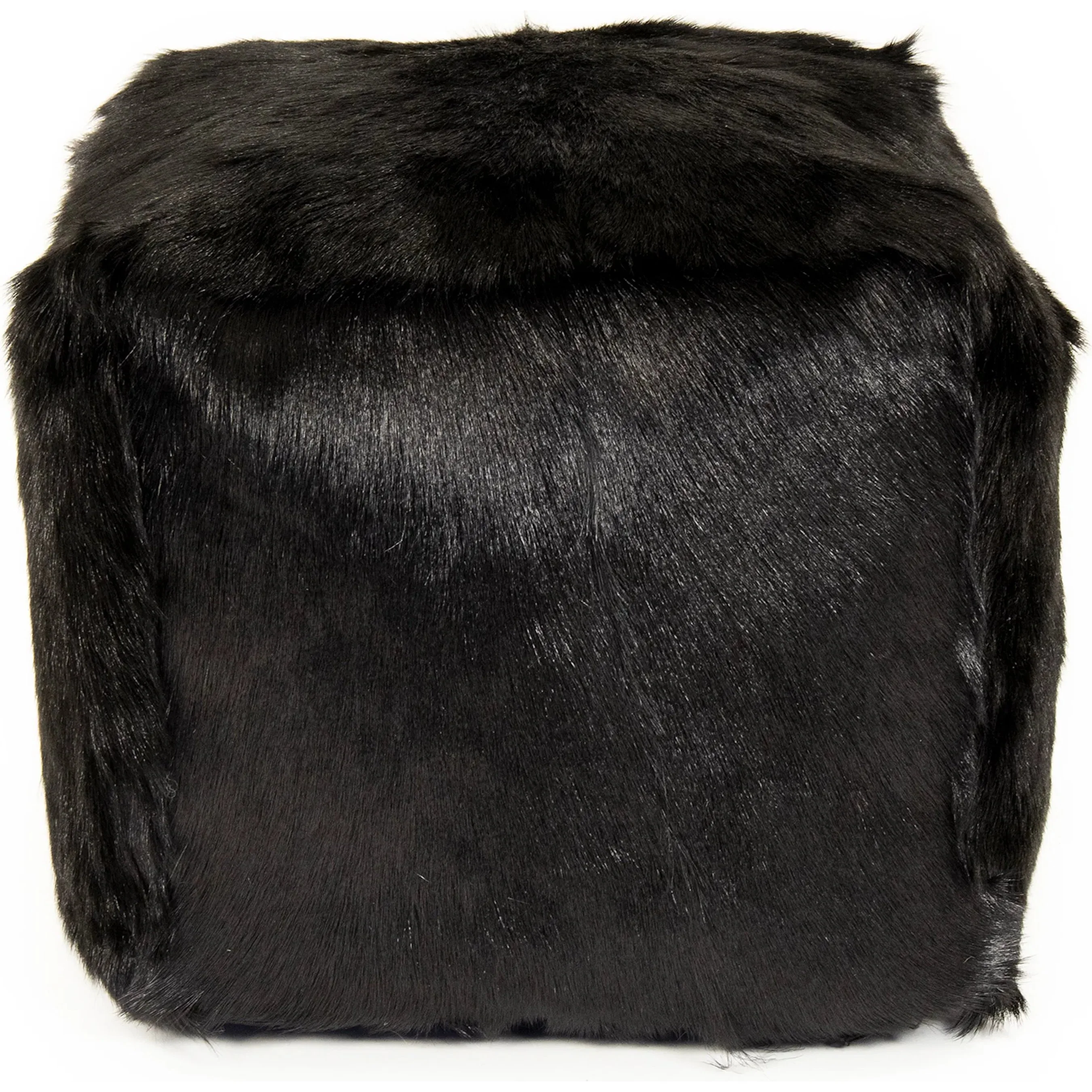 Tibetan Goat Fur Pouf - Image 6