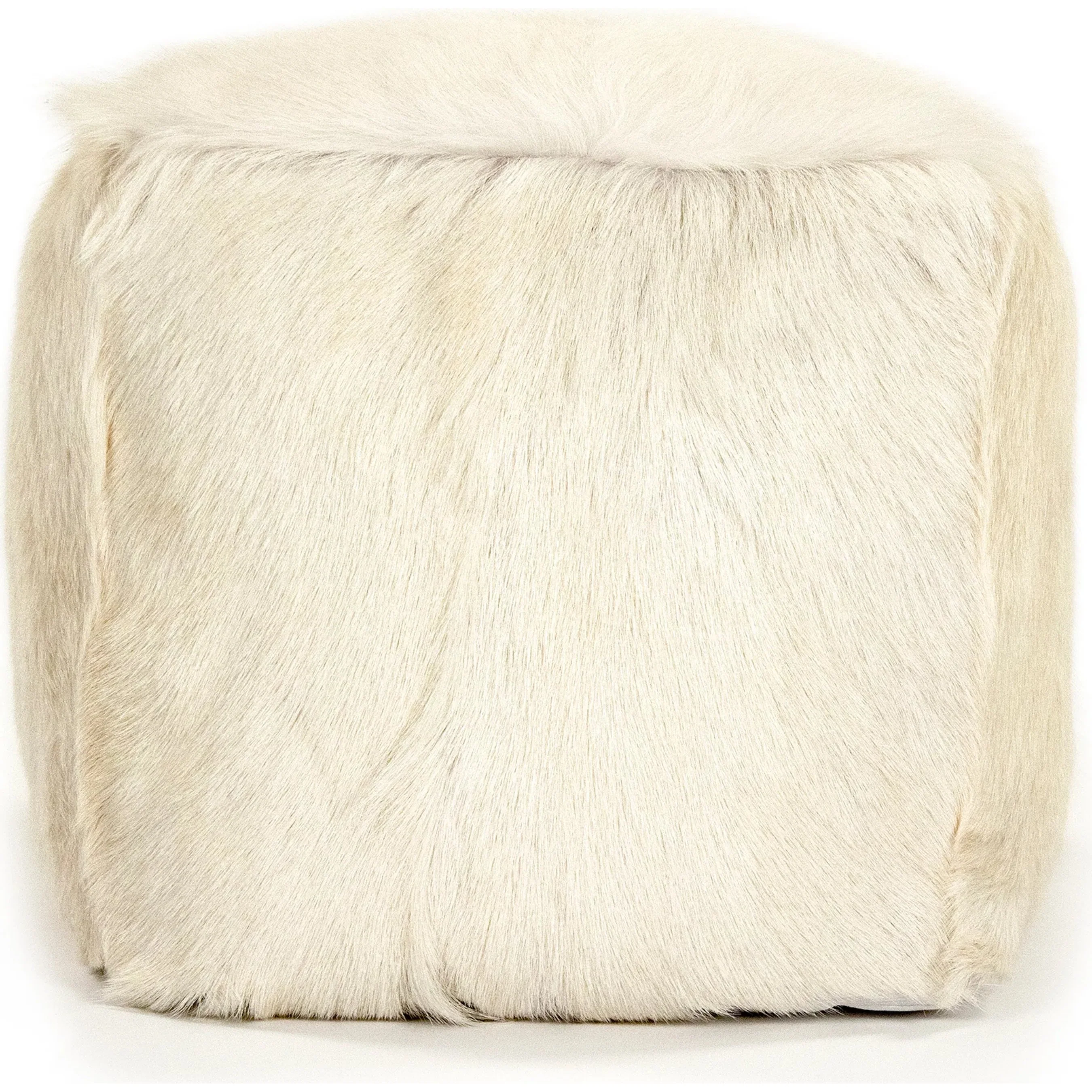 Tibetan Goat Fur Pouf - Image 7