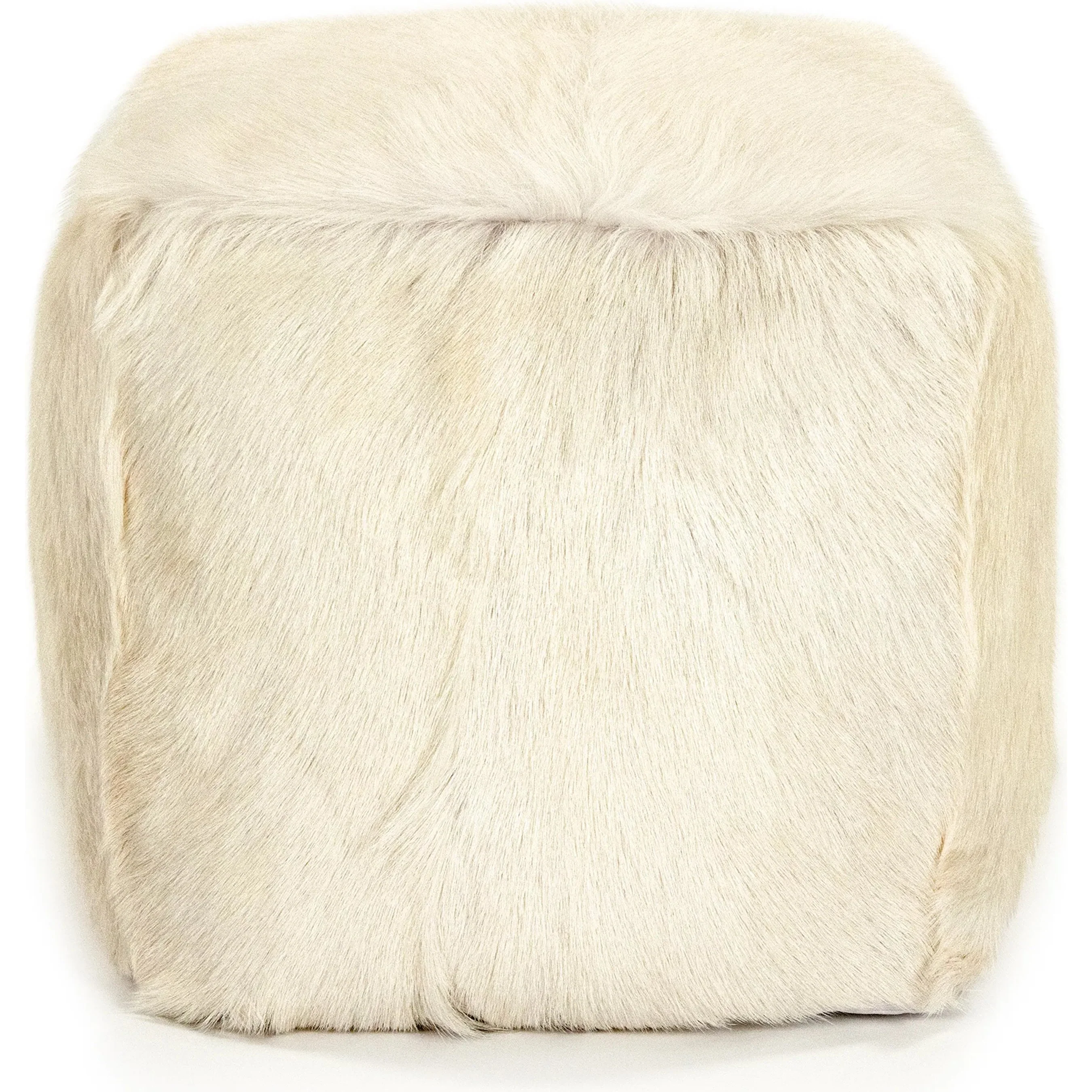 Tibetan Goat Fur Pouf - Image 8