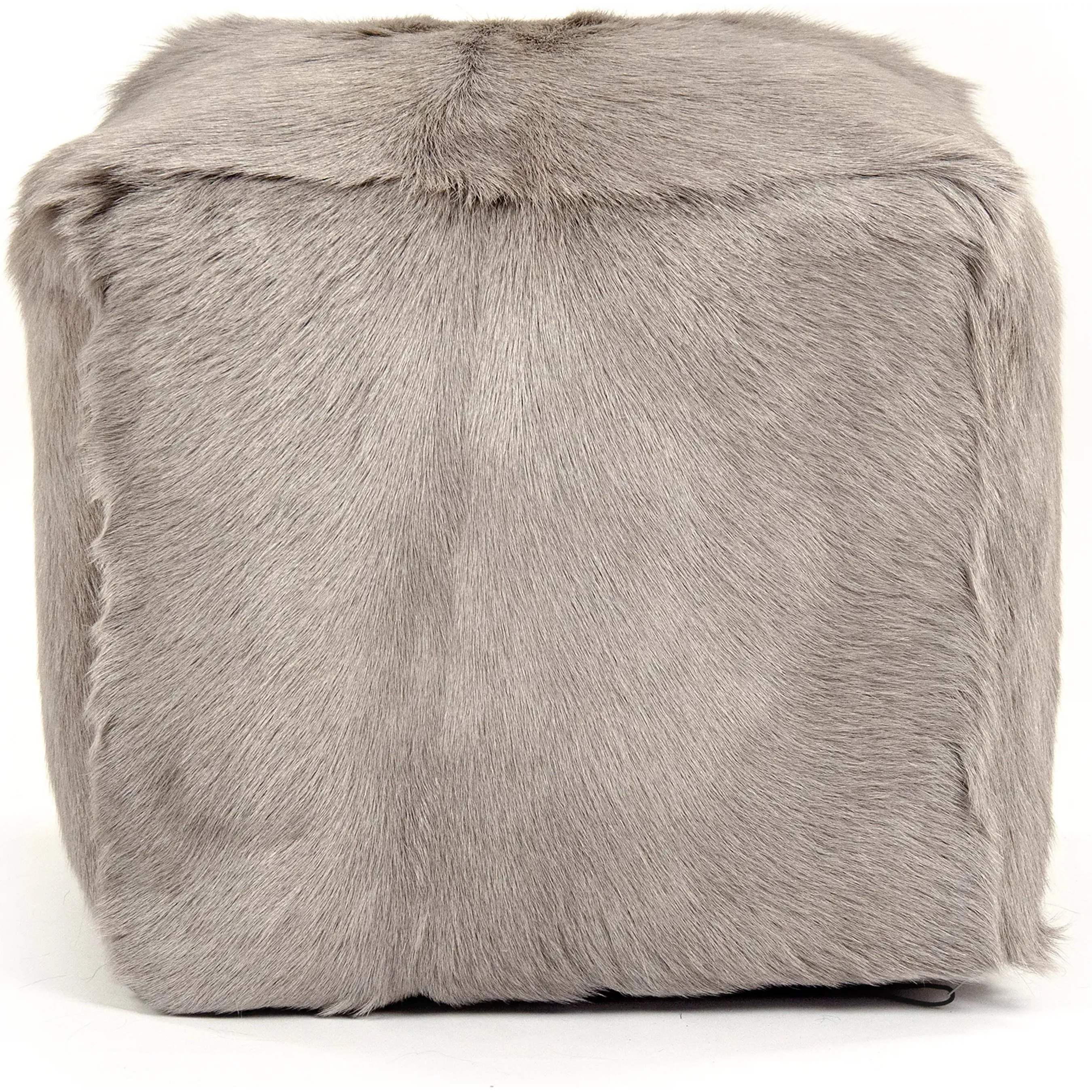 Tibetan Goat Fur Pouf - Image 9