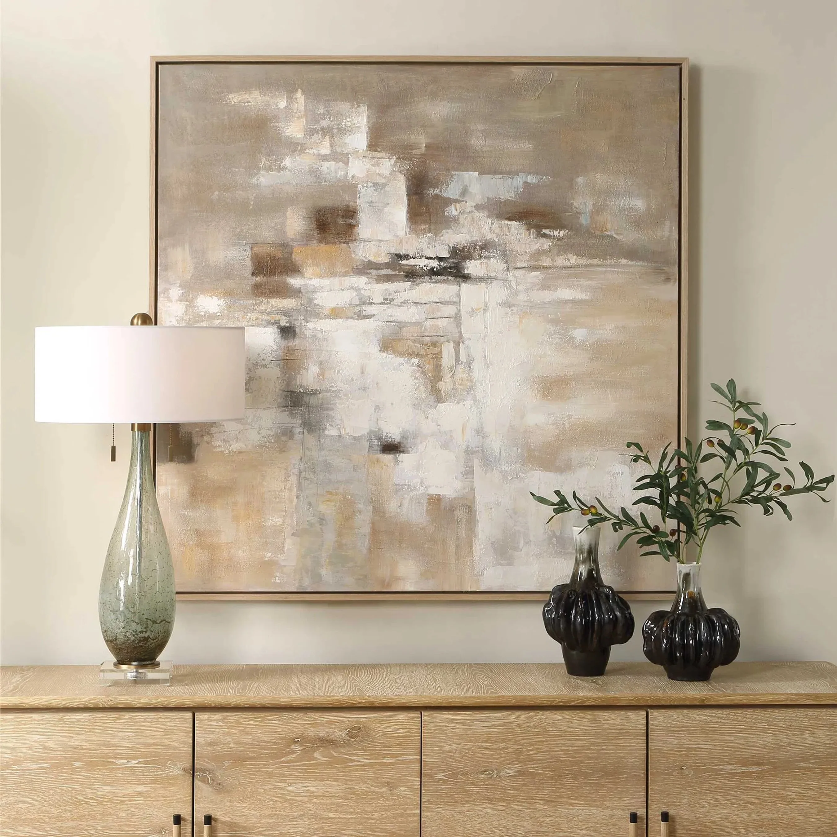 Time to Time Hand Painted Abstract Art - Image 4