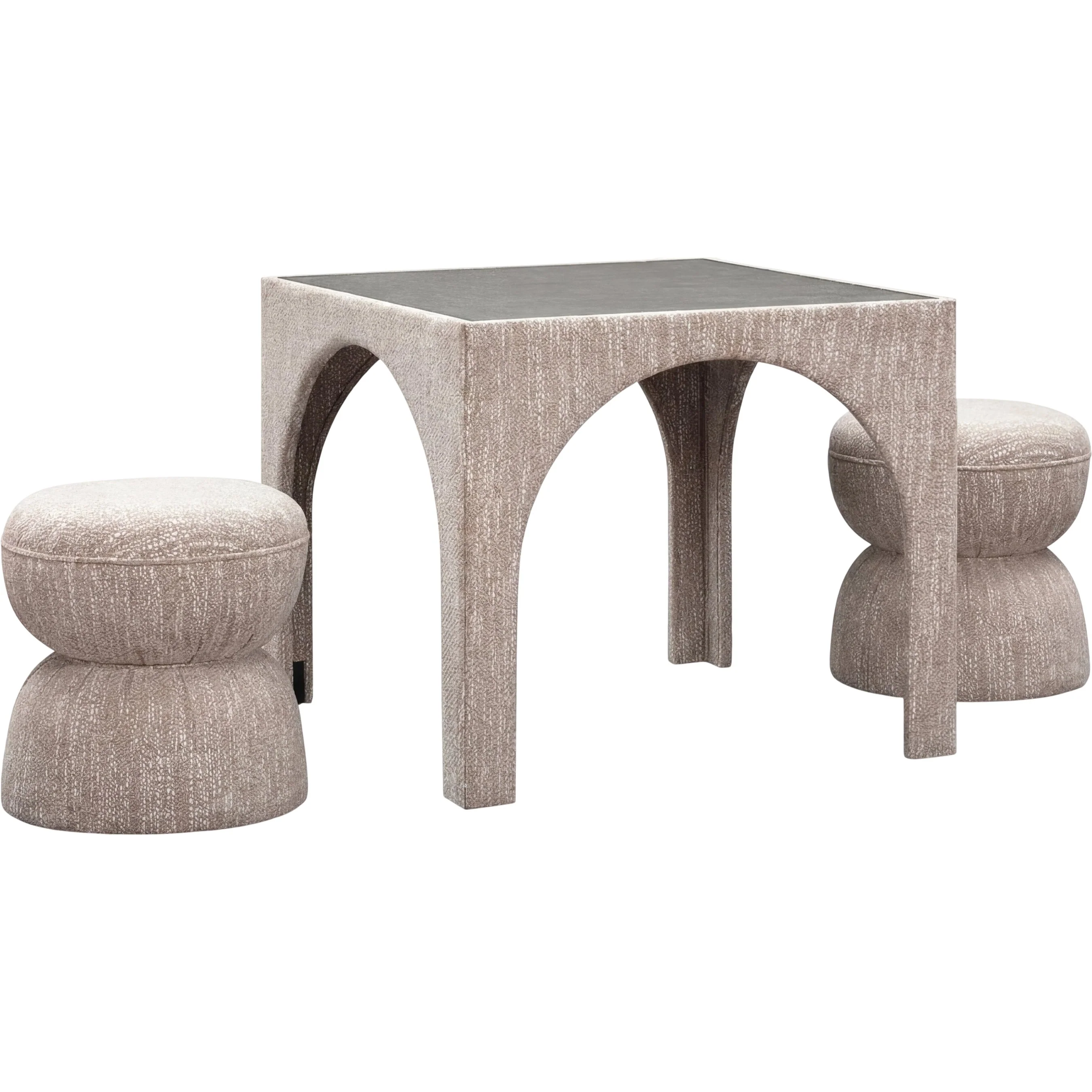 Tomlin Performance Game Table Two Ottomans Set - Image 2