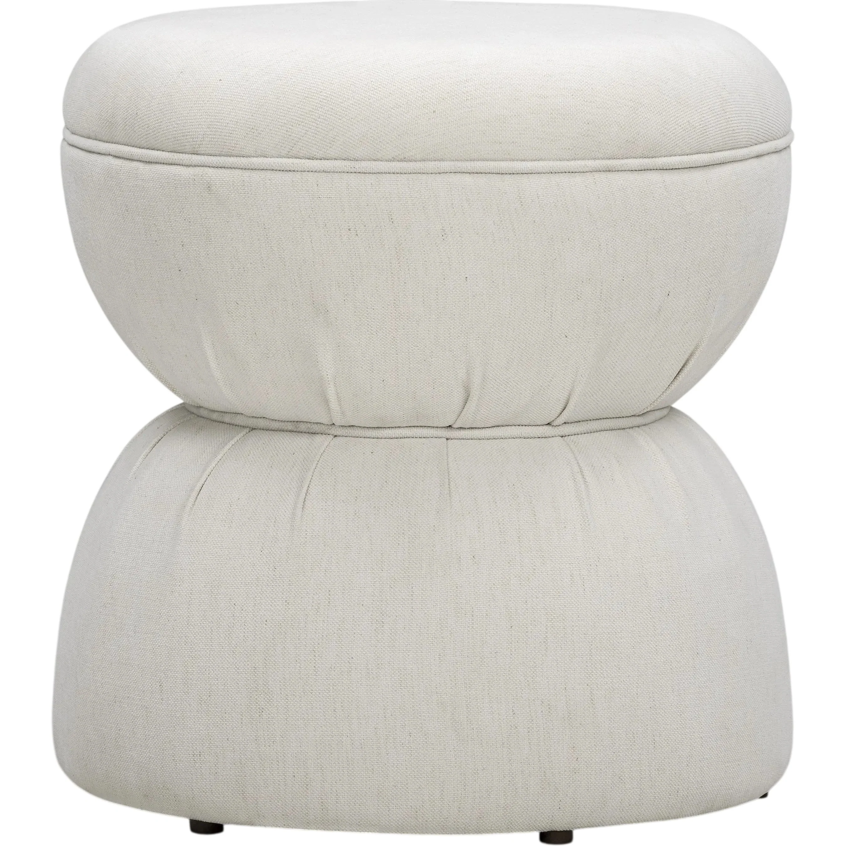 Tomlin Ruched Performance Fabric Game Ottoman