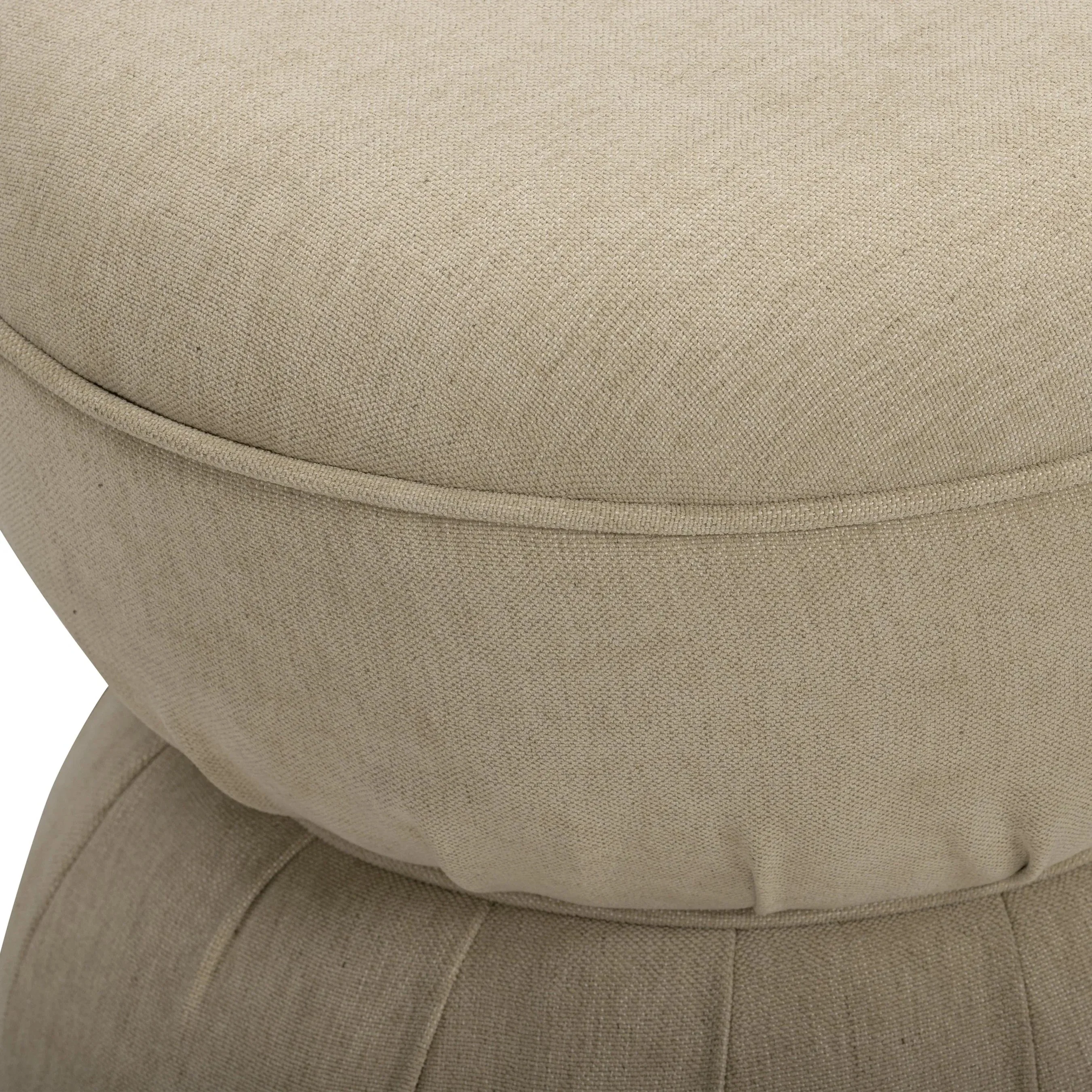 Tomlin Ruched Performance Fabric Game Ottoman - Image 10
