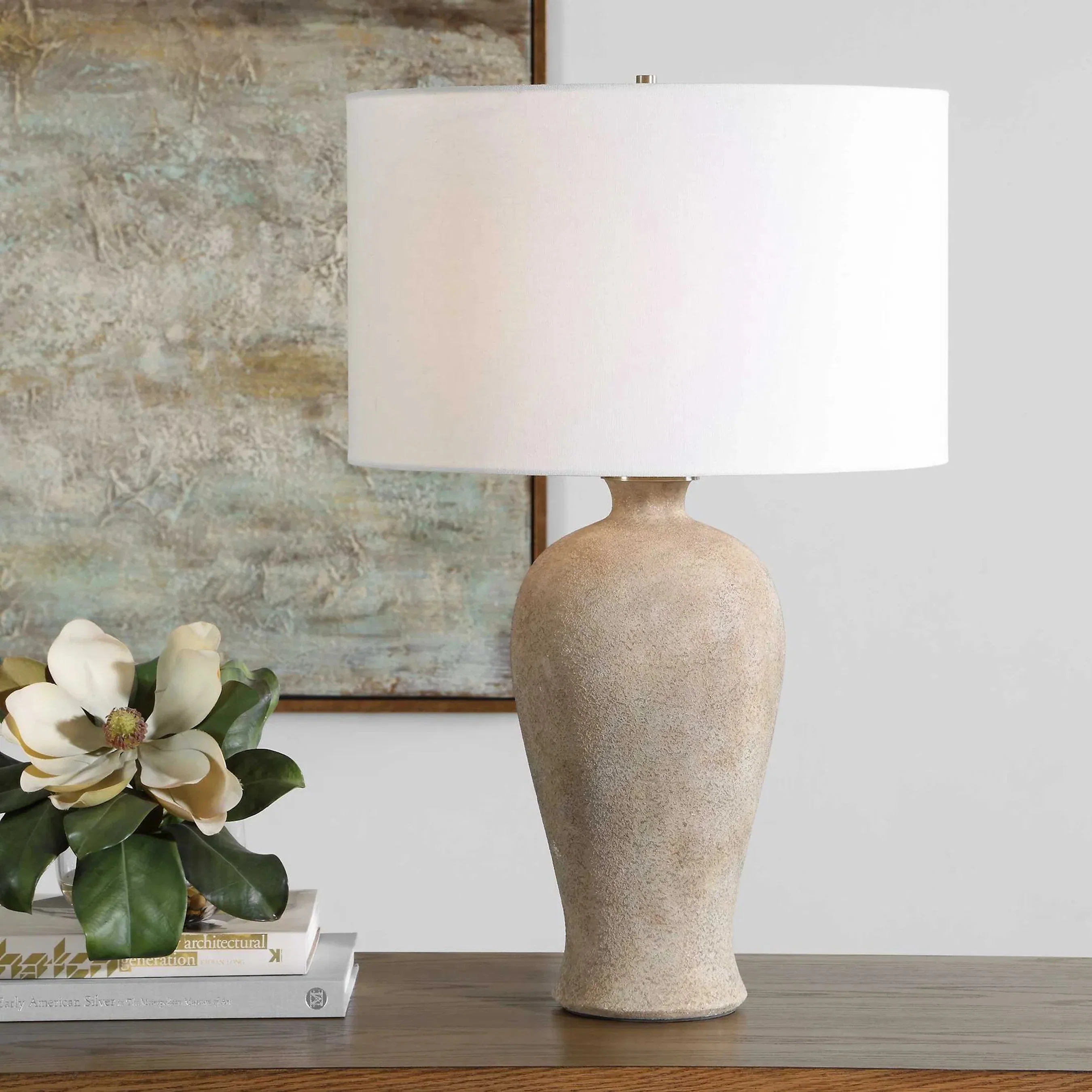 Torres Textured Ceramic Table Lamp - Image 4