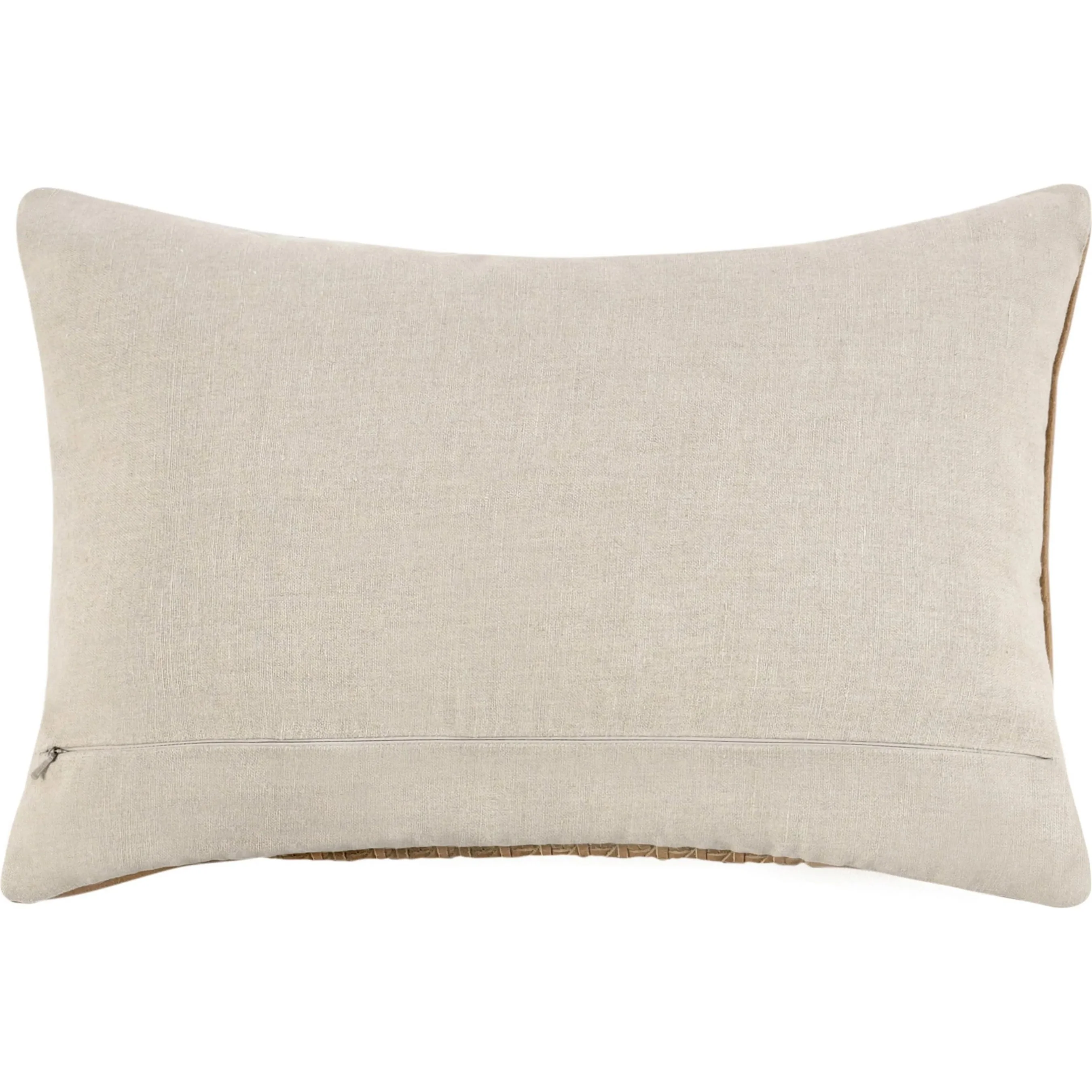Toscano Genuine Leather Throw Pillow - Image 3