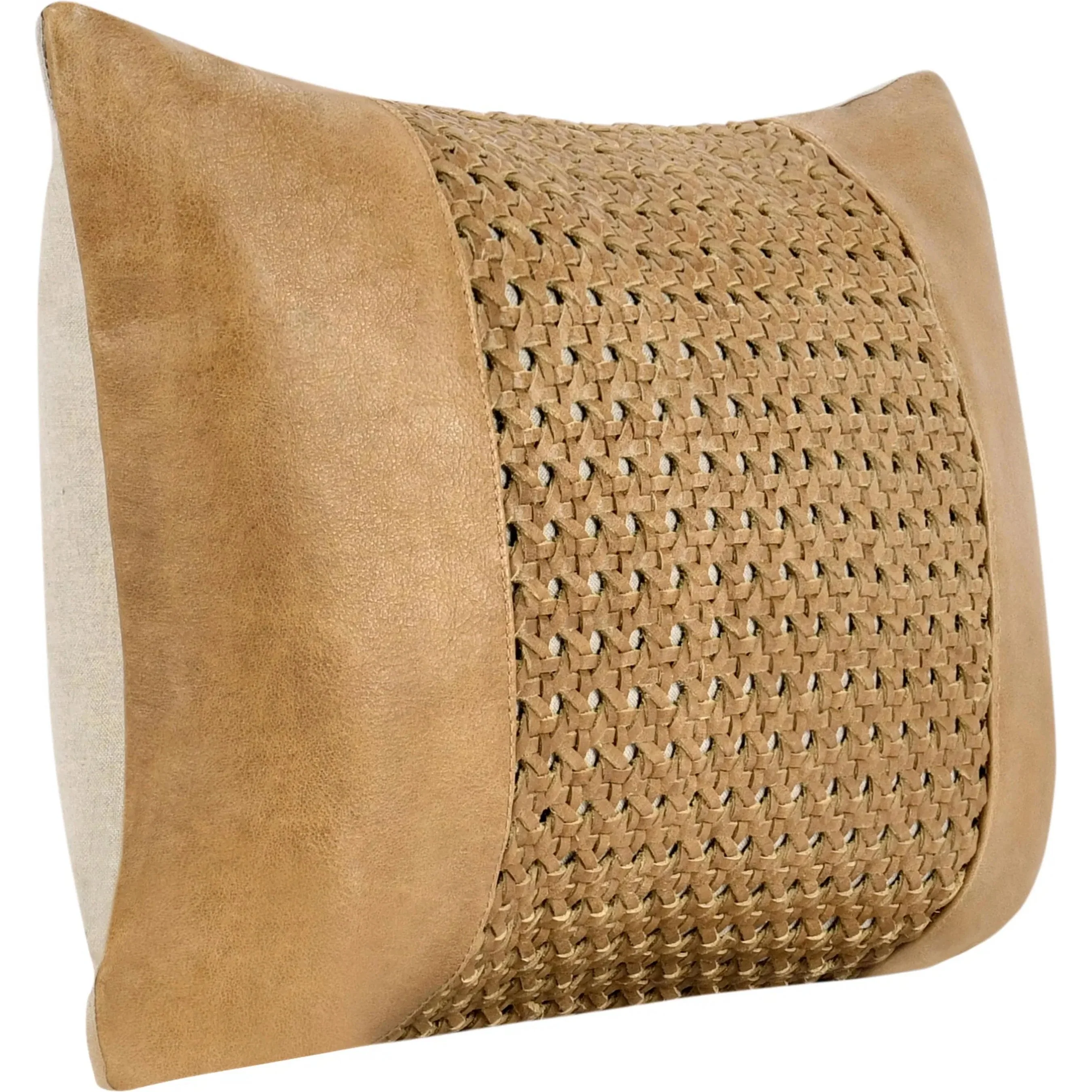 Toscano Genuine Leather Throw Pillow - Image 4