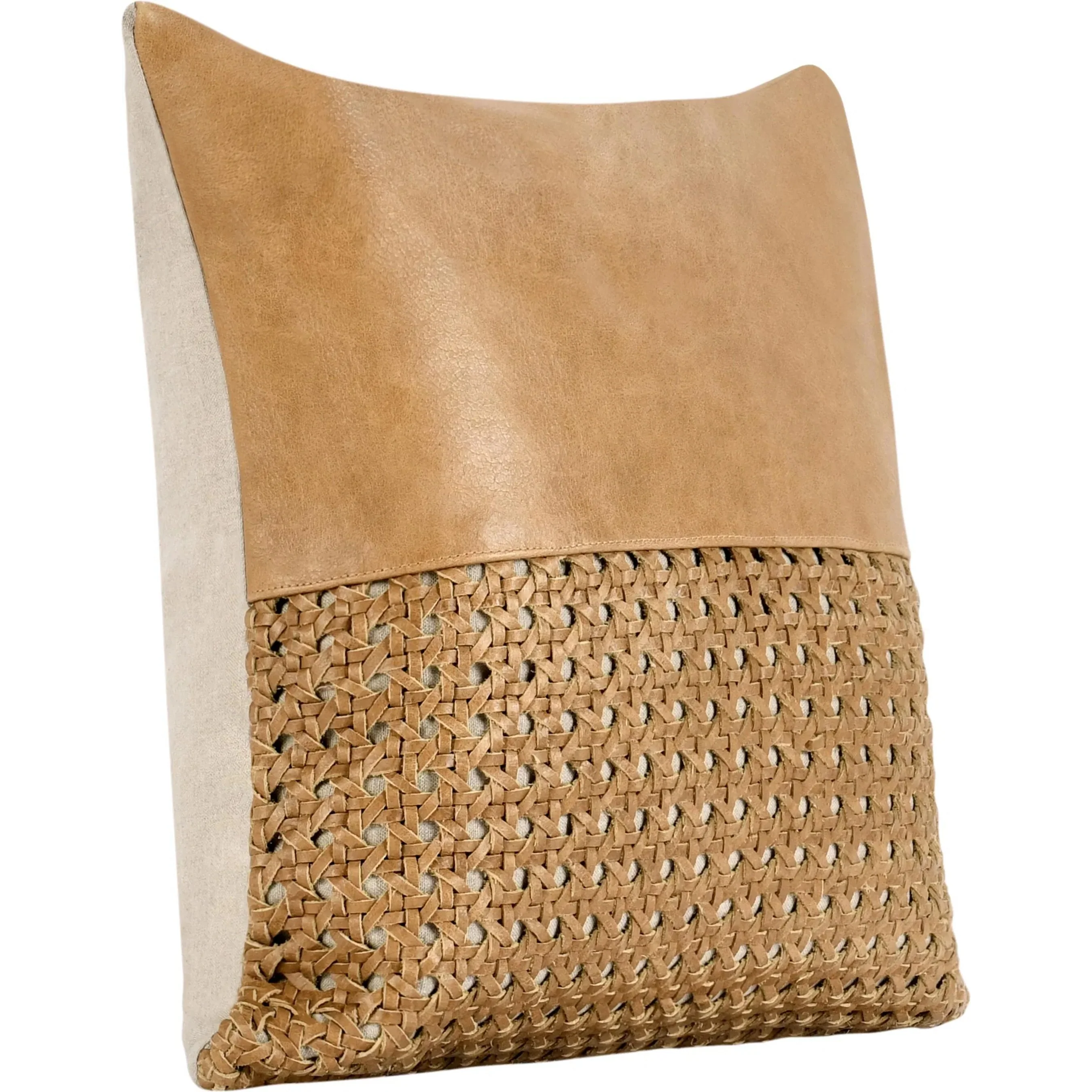 Toscano Genuine Leather Throw Pillow - Image 7