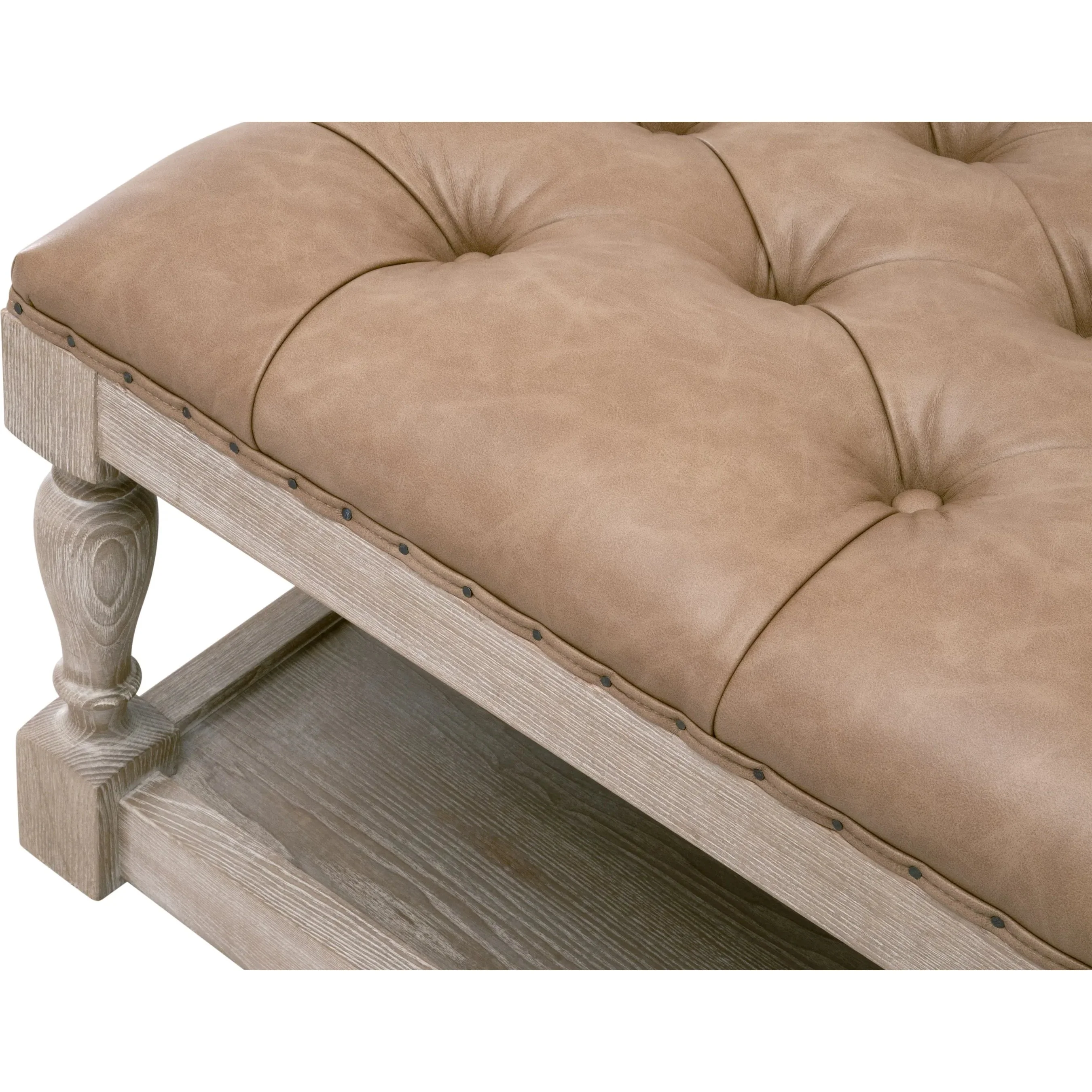 Townsend Tufted Upholstered Coffee Table - Image 3