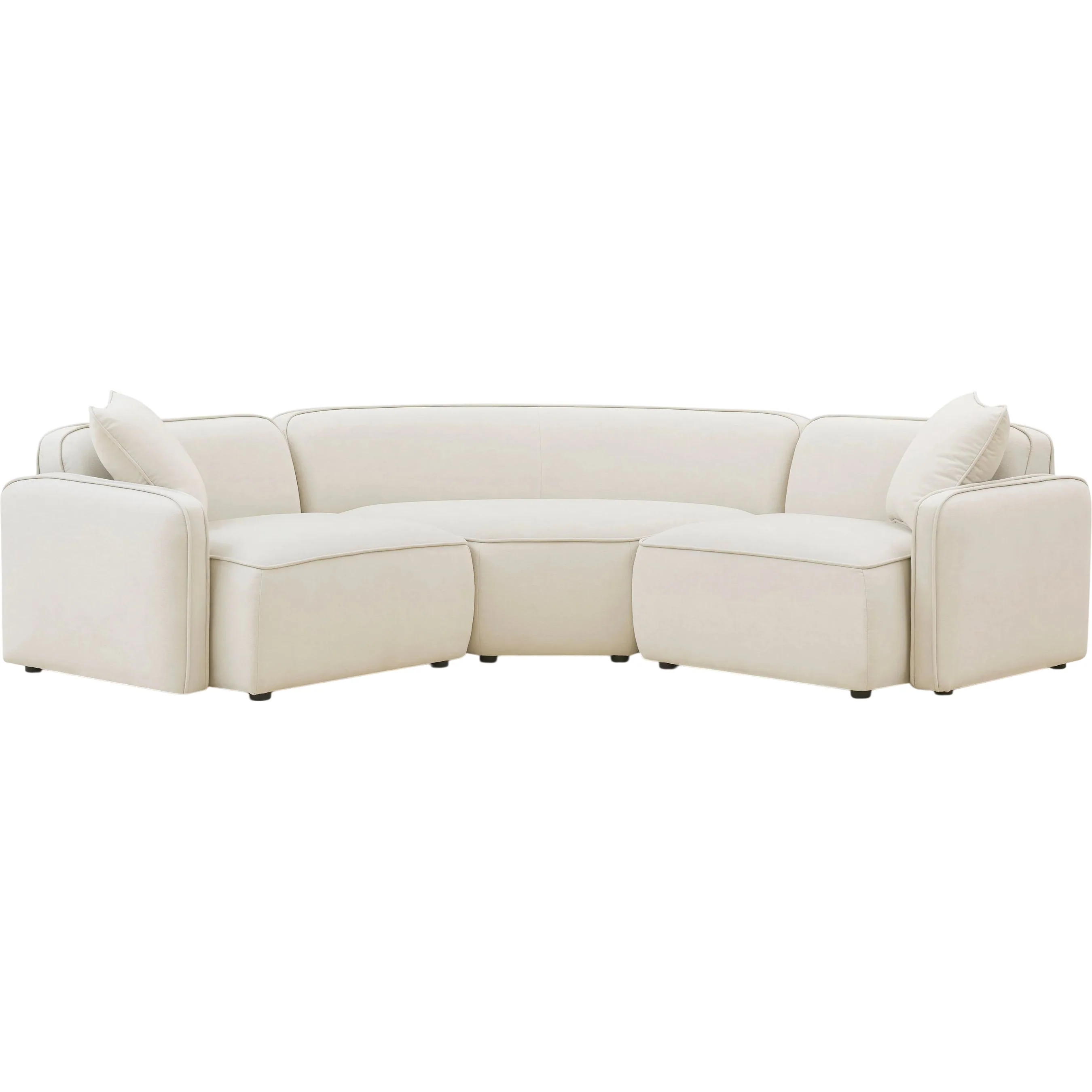 Travie 3-Piece Upcycled Modular L-Sectional