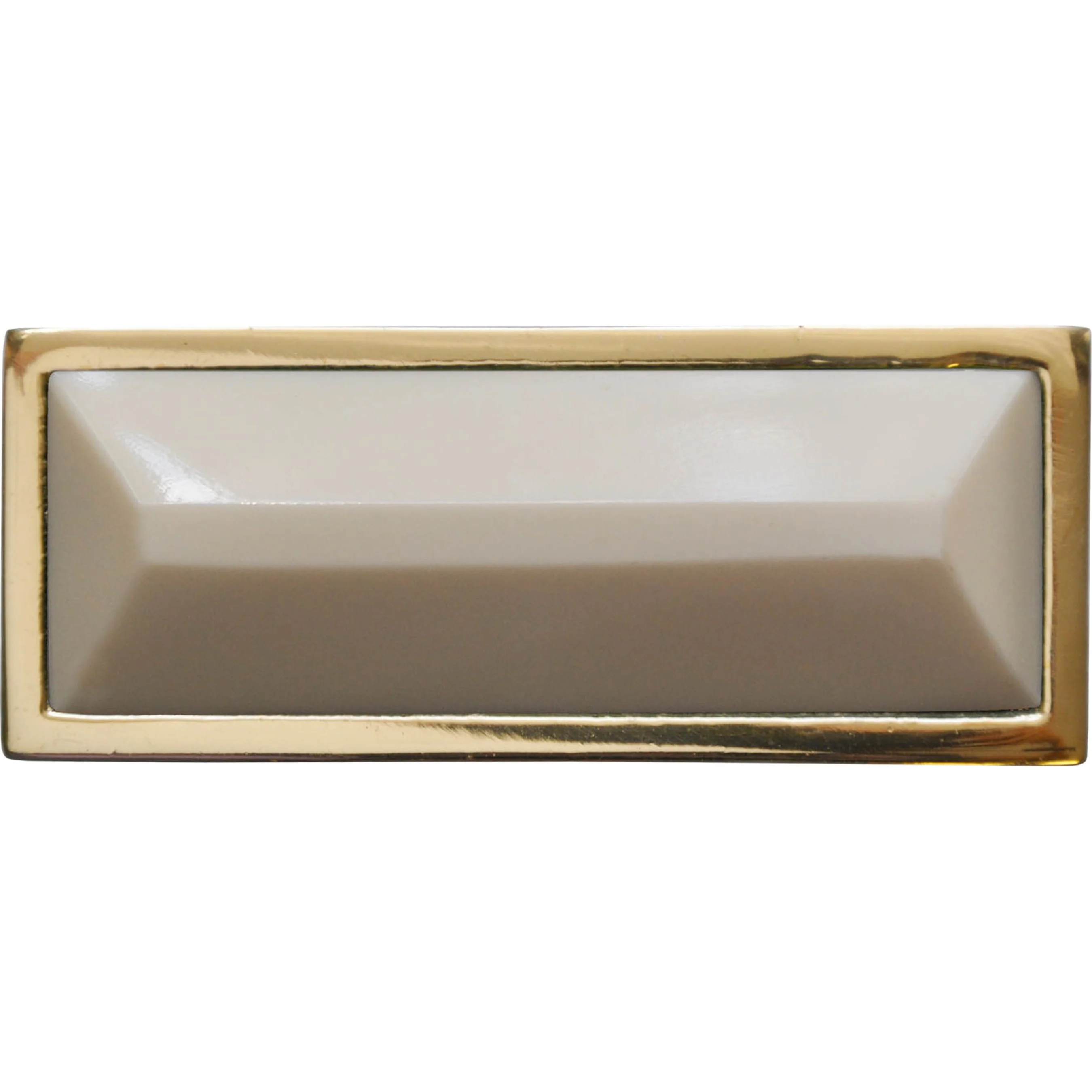 Trent Brass Rectangle Knob - Image 2