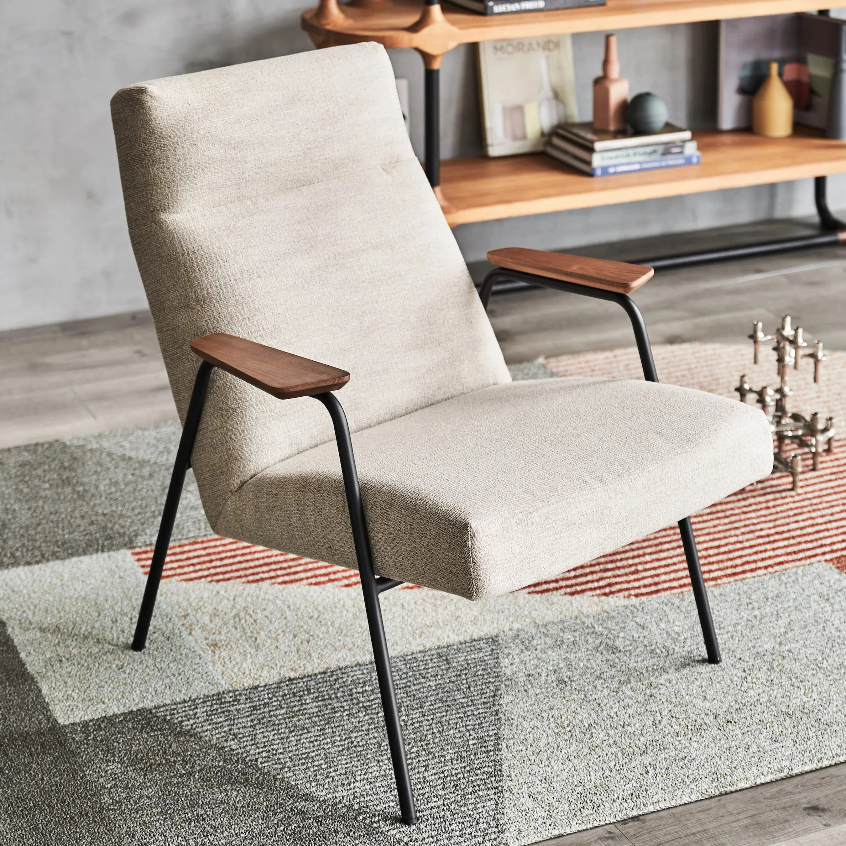 Trevor Off-White Arm Chair - Image 4