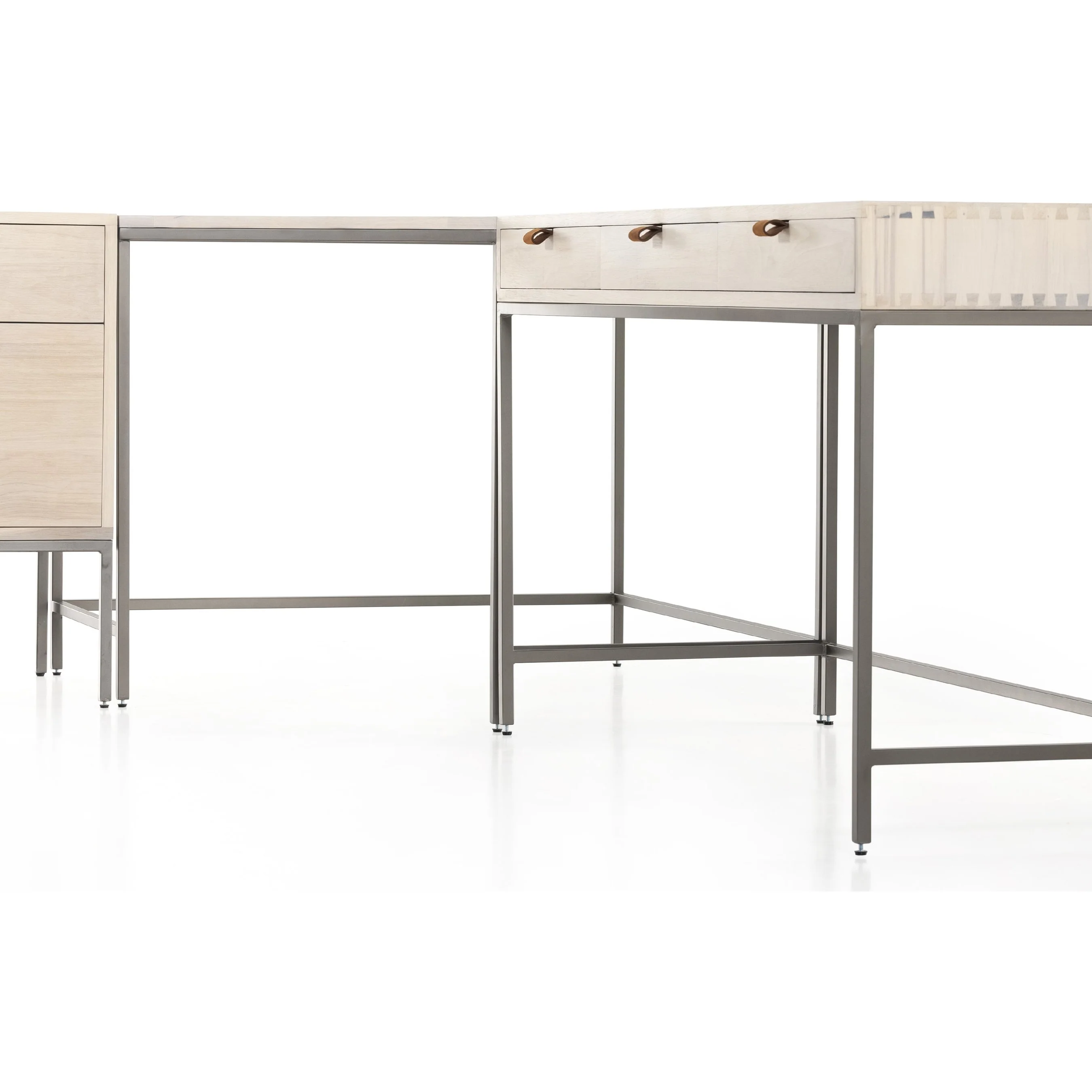 Trey Desk System with Filing Credenza - Image 12