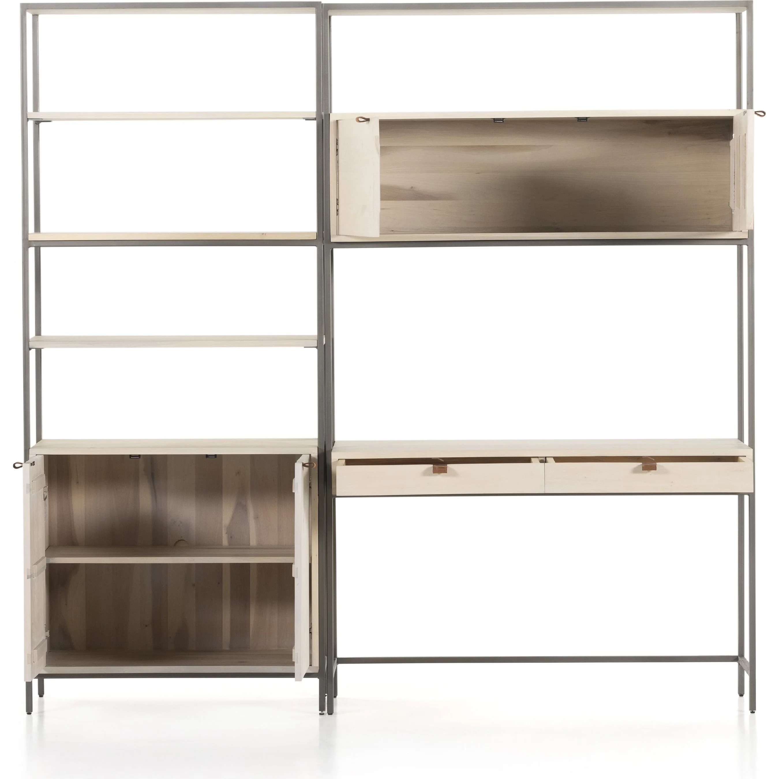 Trey Modular Wall Desk with Bookcase - Image 15