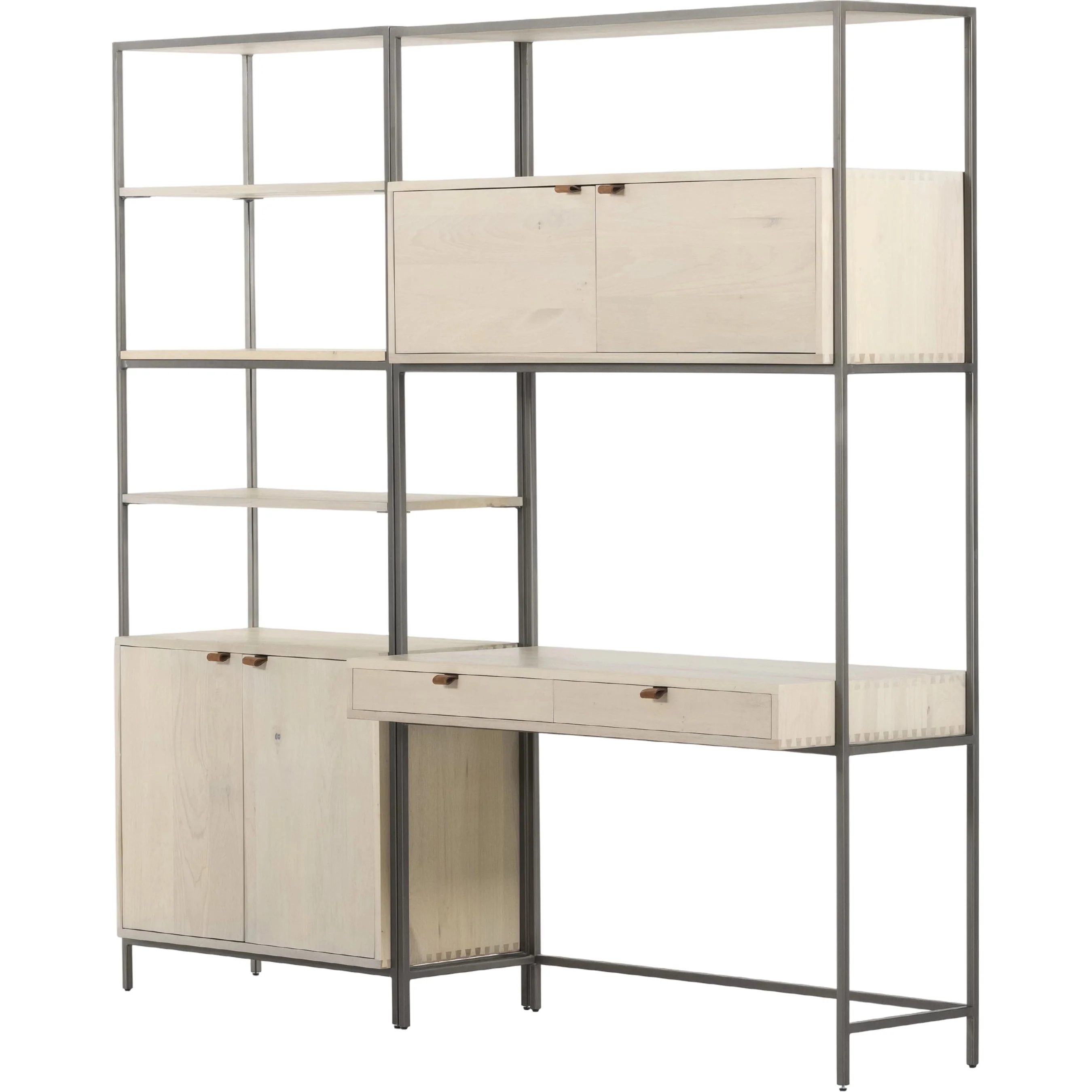 Trey Modular Wall Desk with Bookcase - Image 3