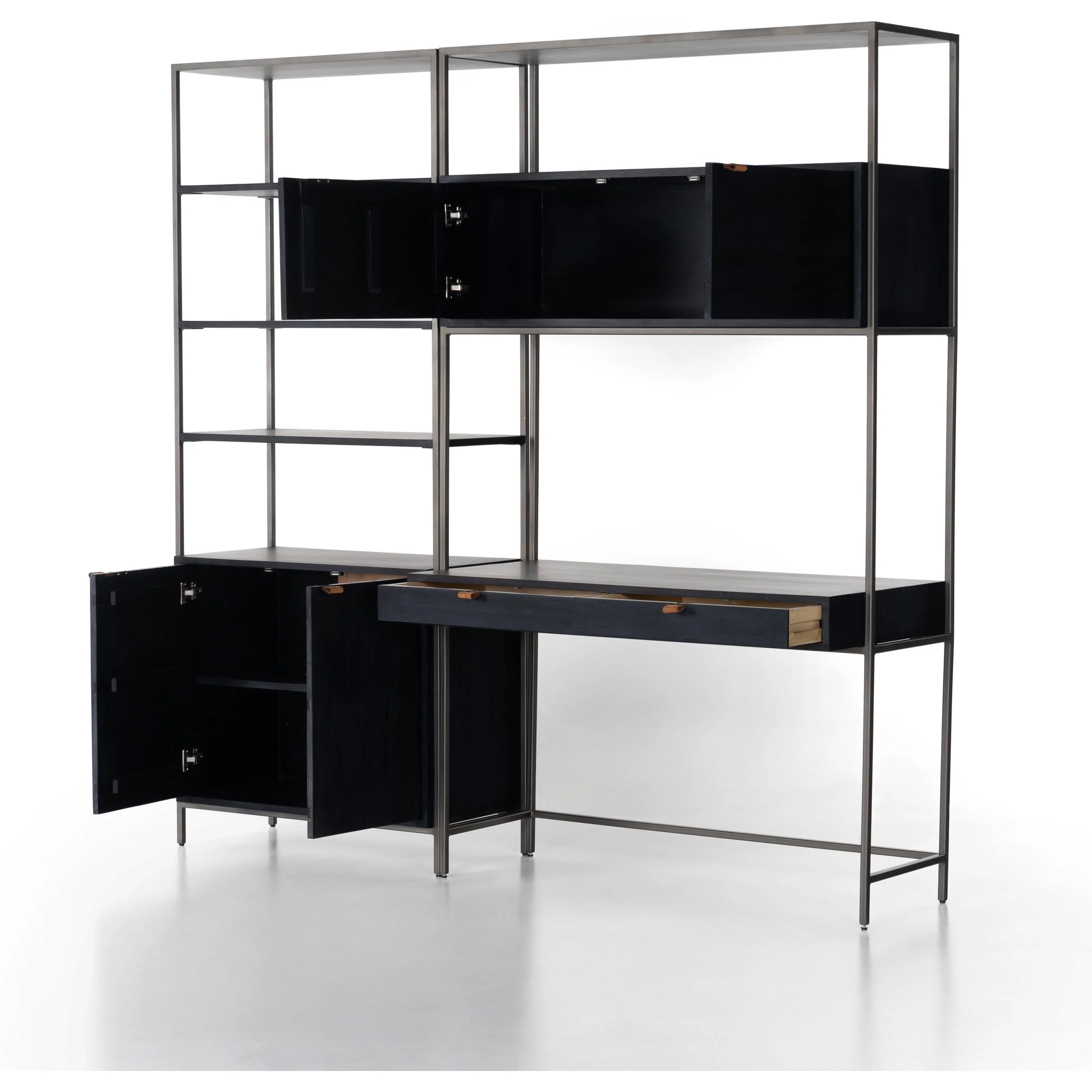 Trey Modular Wall Desk with Bookcase - Image 6