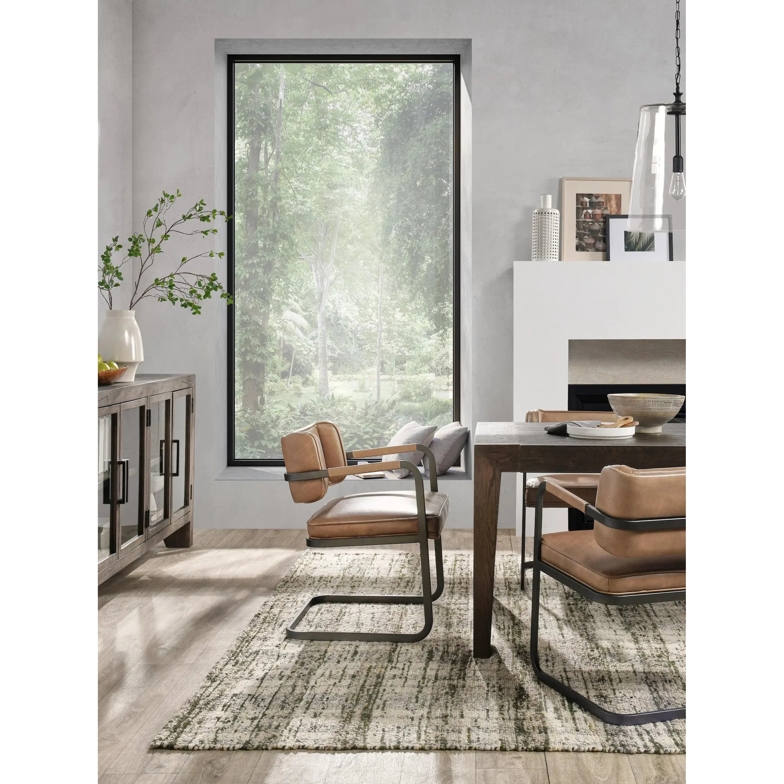 Troy 89" Reclaimed Oak Wood Dining Table - Image 8