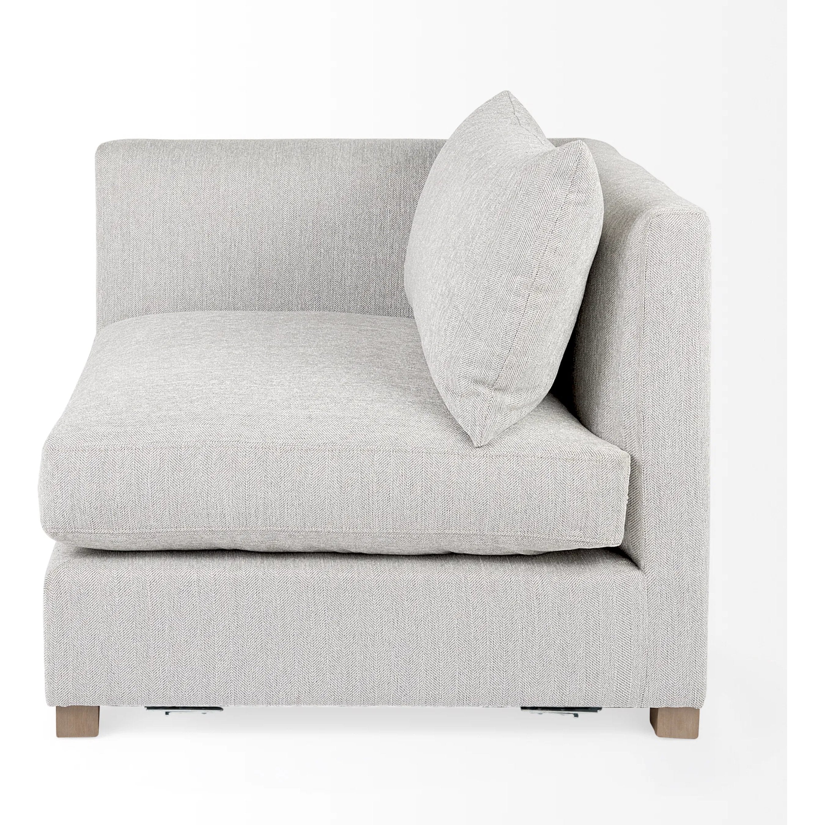 Valence Light Gray Modular Sofa Elements - Image 3