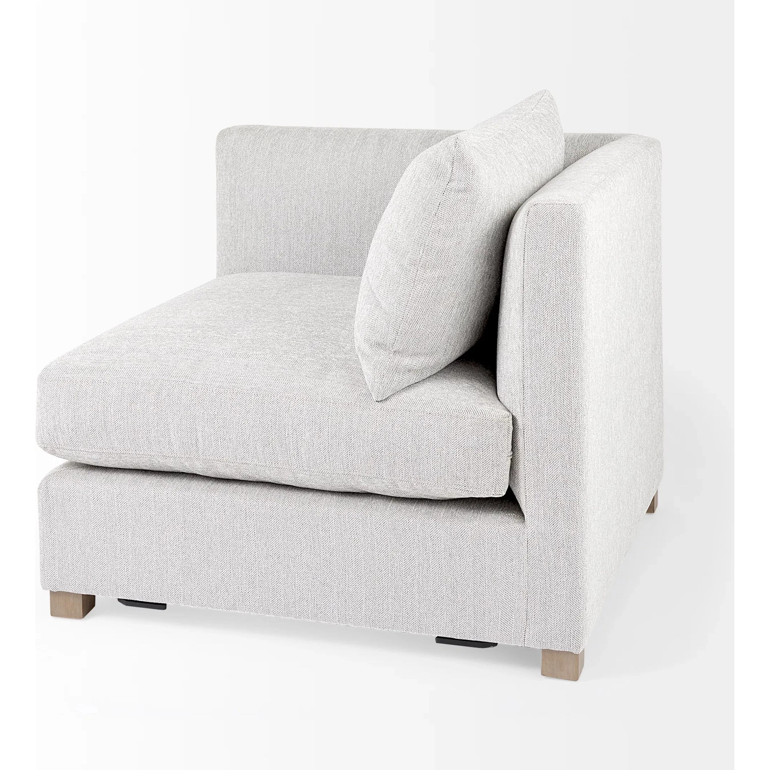 Valence Light Gray Modular Sofa Elements - Image 5