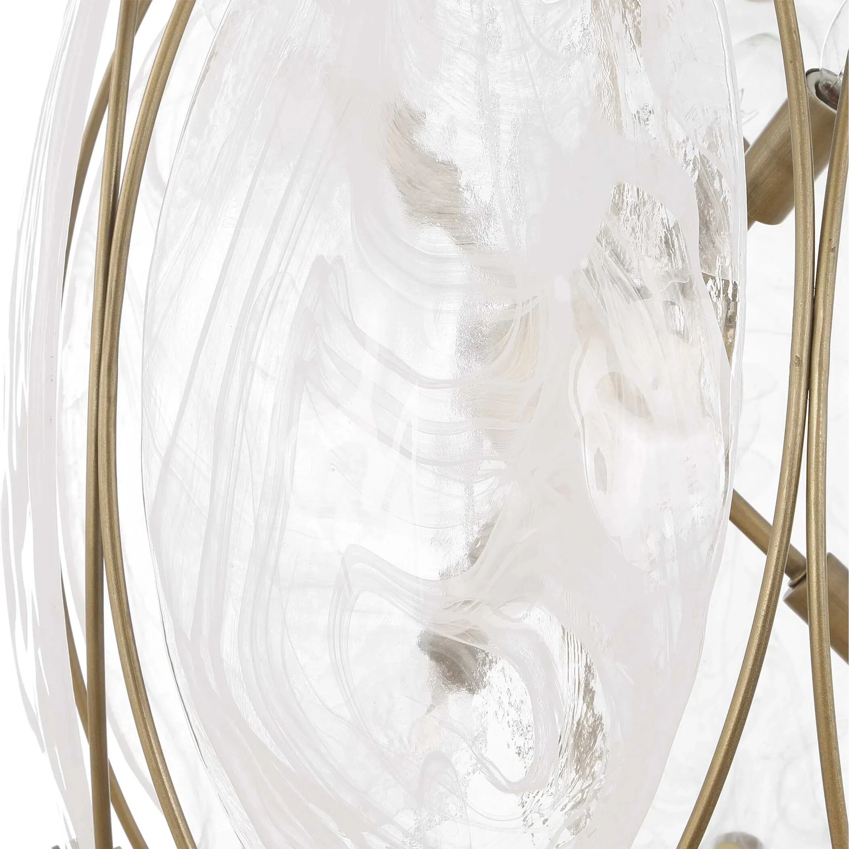 Valencia 6 Light Glass Panel Pendant - Image 3