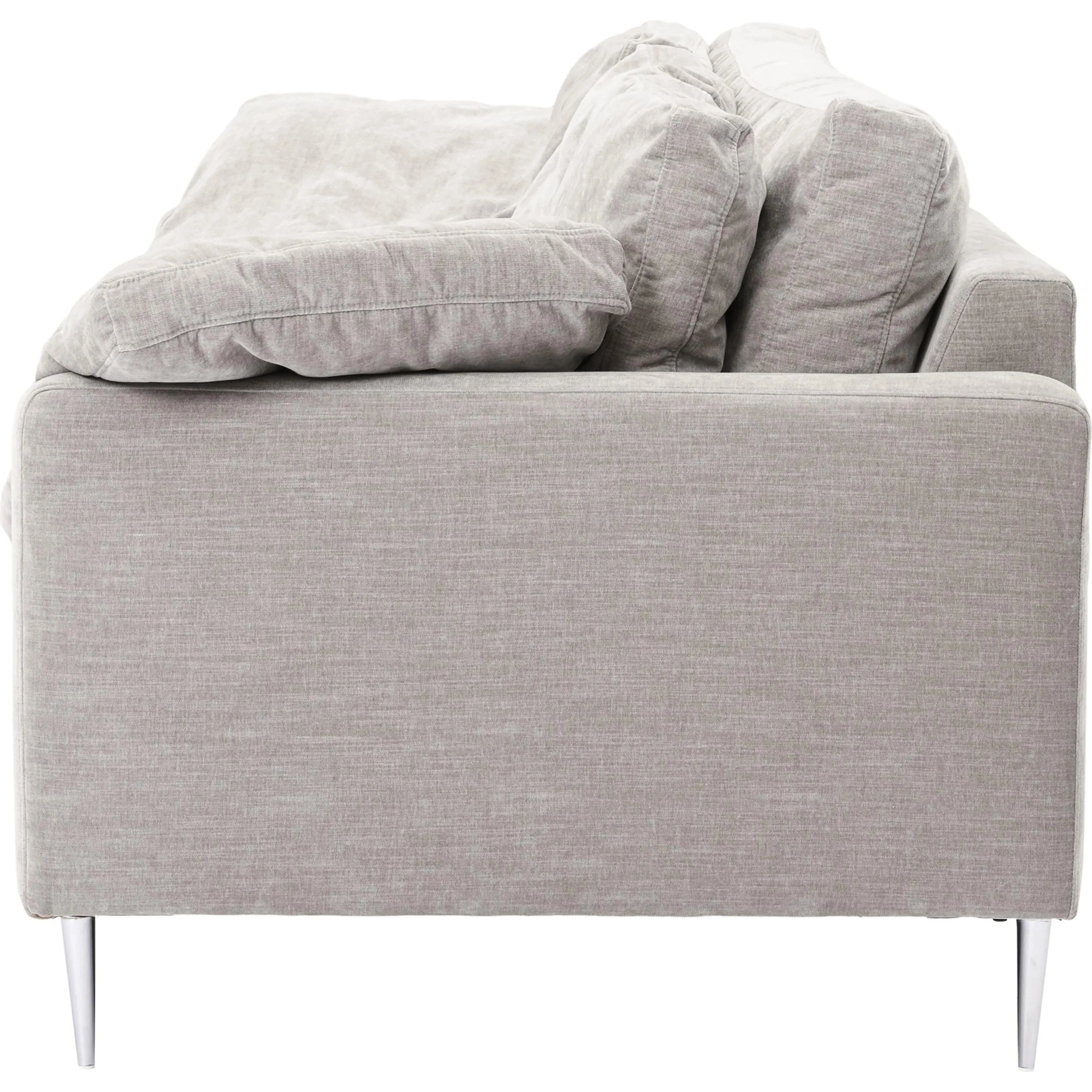Vari Textured Velvet Lounge Sofa - Image 4