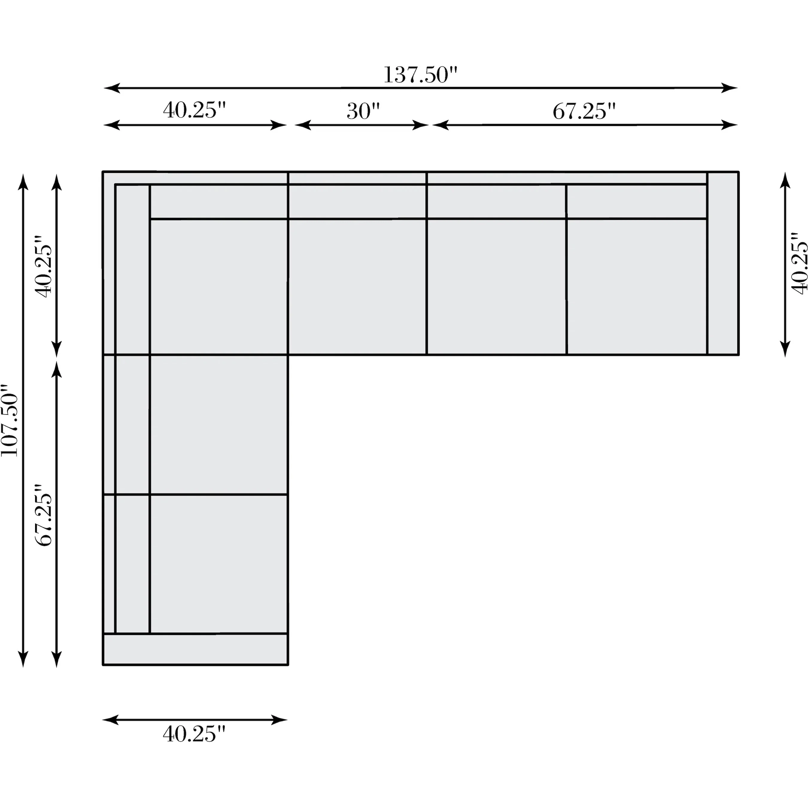 Ventura Leather 4-Piece Sectional - Image 4