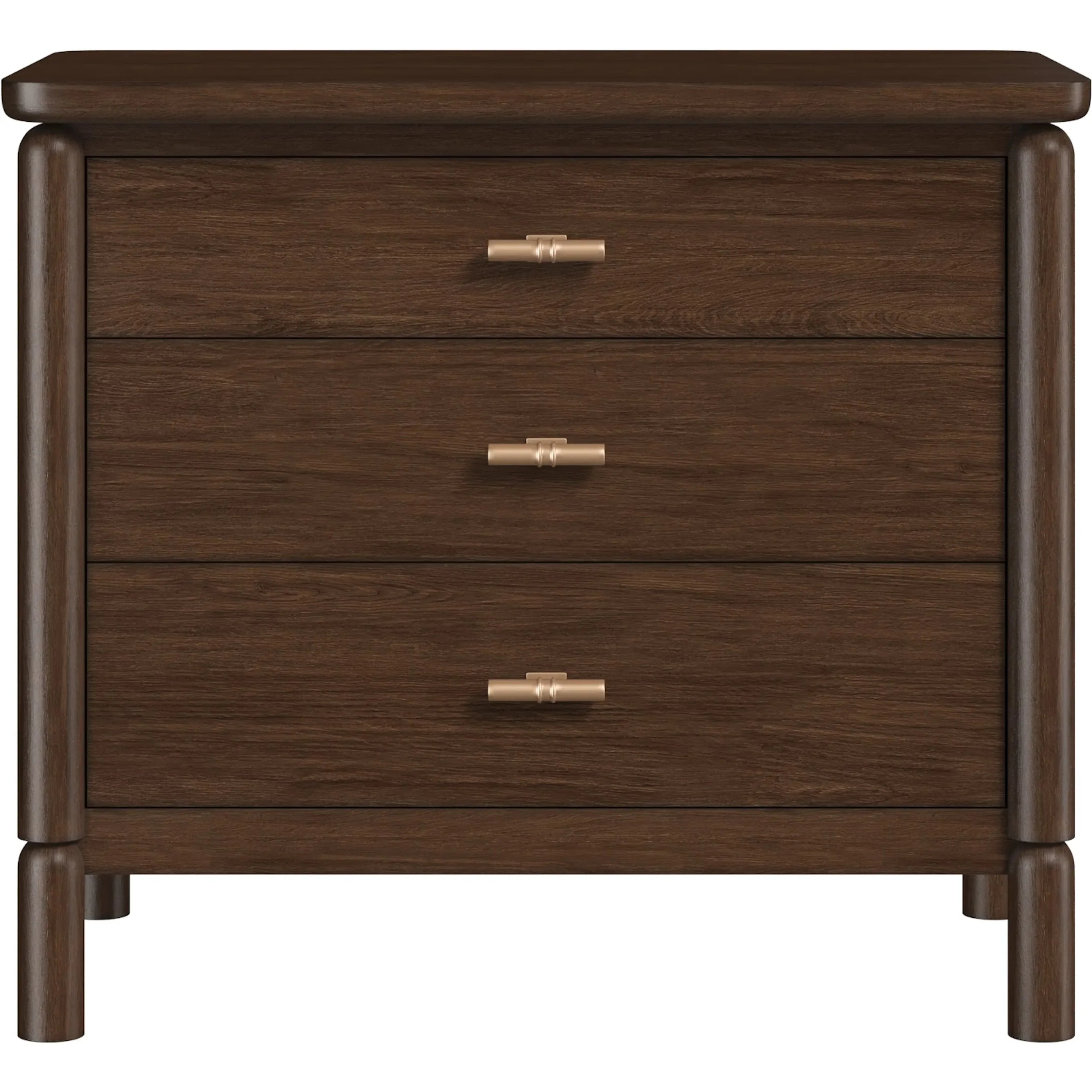 Verge 3 Drawer Nightstand - Image 2